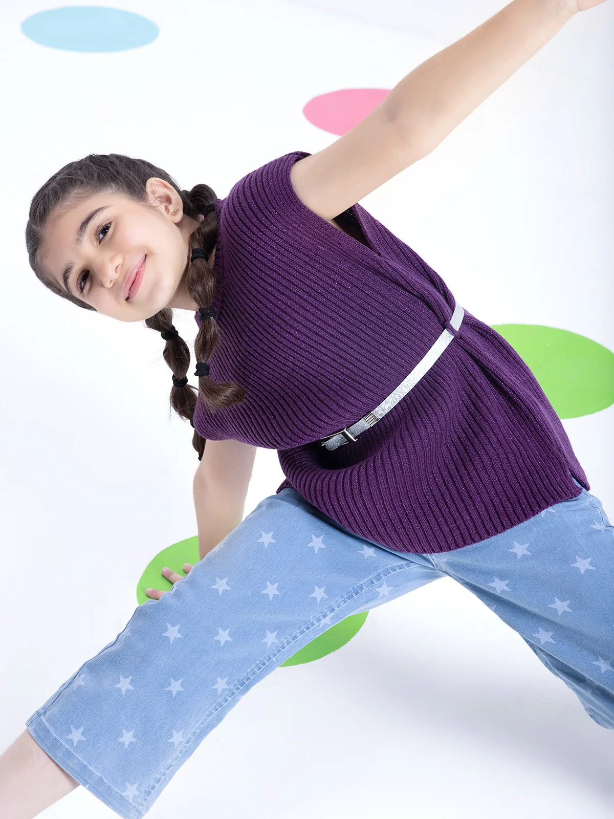 Girl's Purple Sweater - EGTSWT21-007 - Image 2