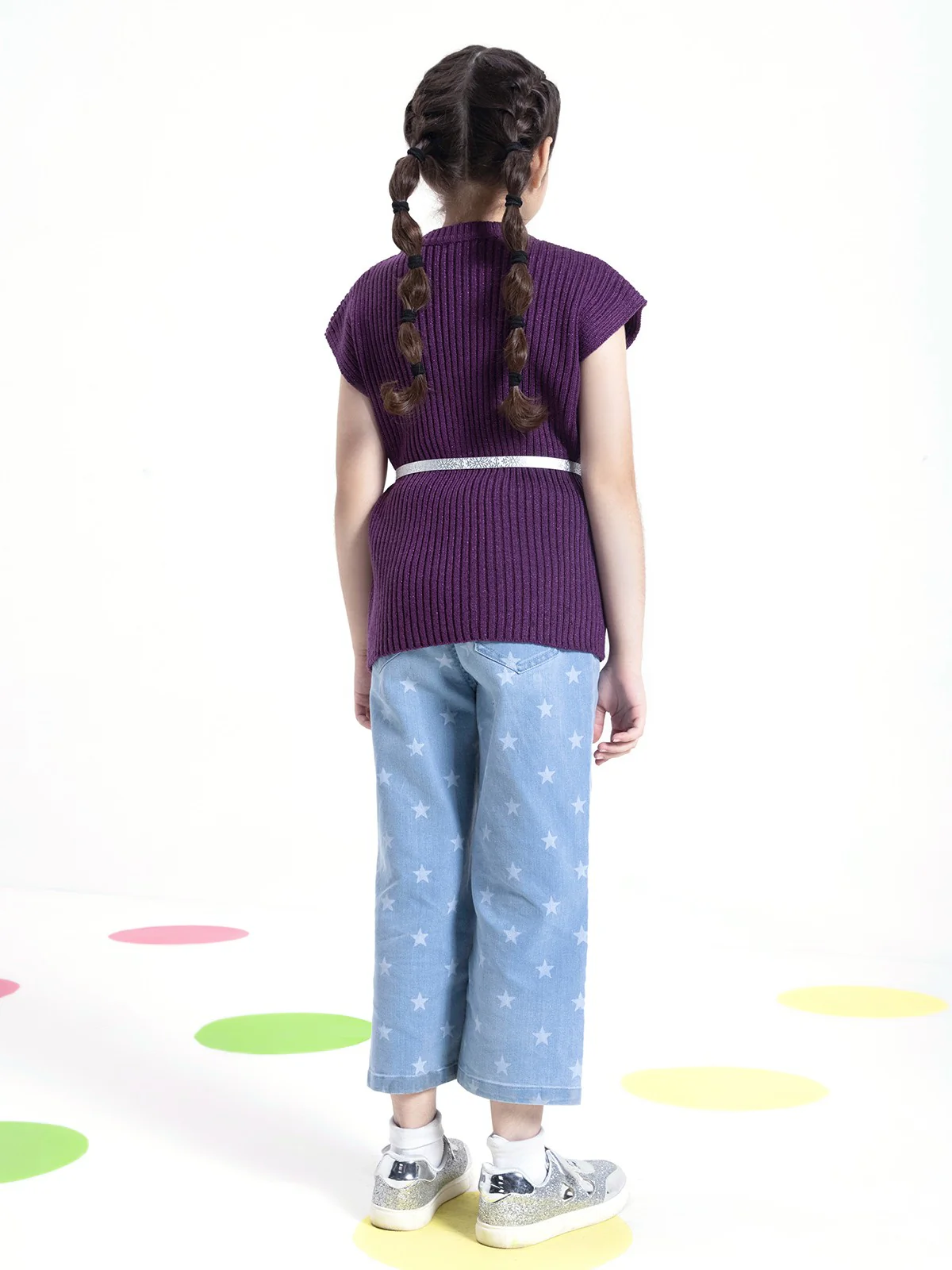Girl's Purple Sweater - EGTSWT21-007 - Image 3
