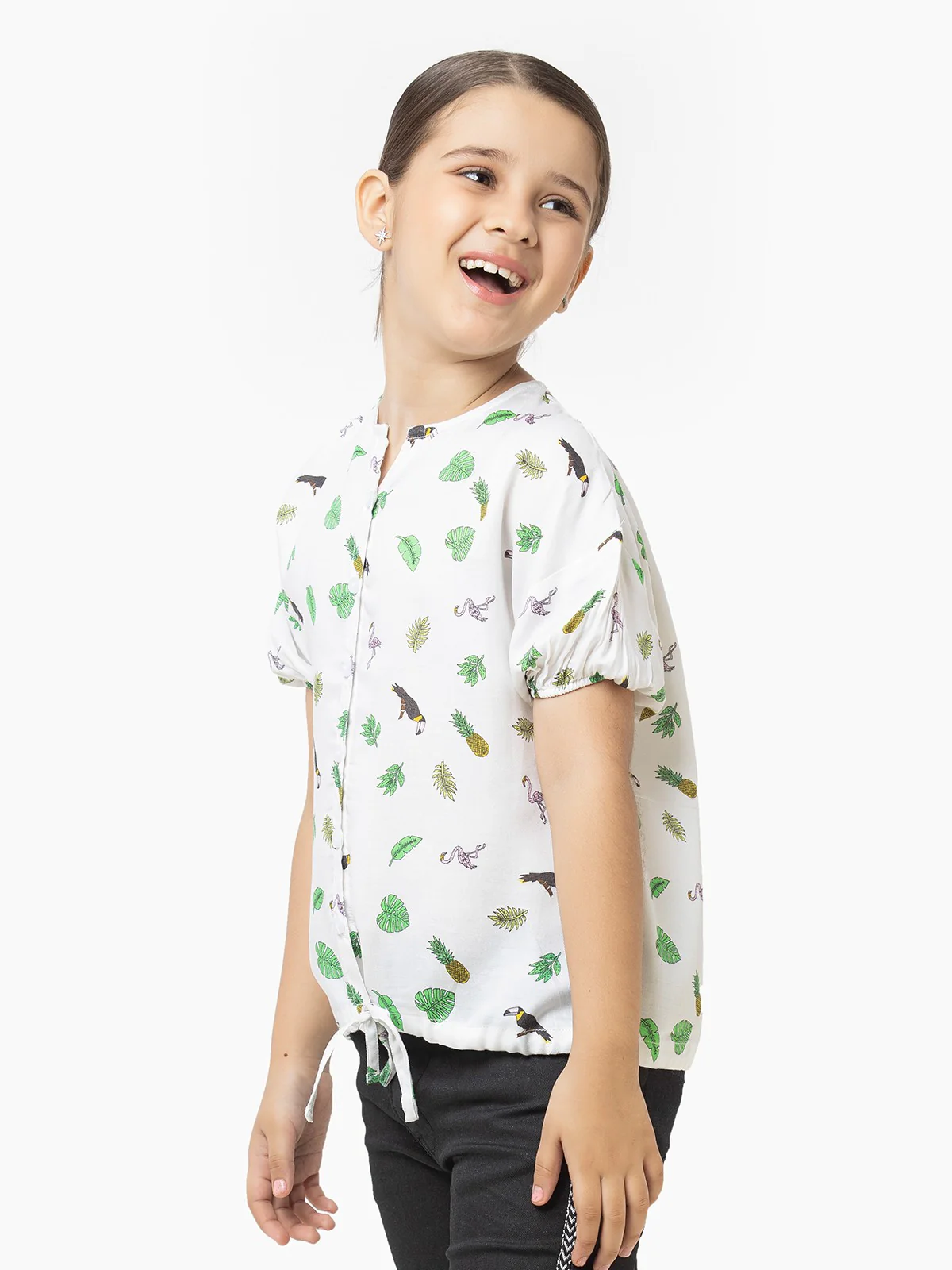 Girl's Off White Top - EGTW22-027 - Image 2
