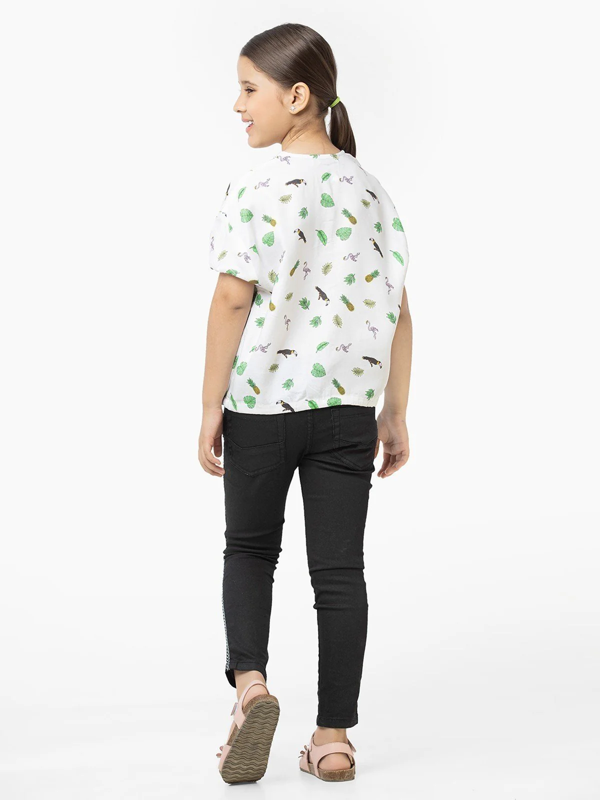 Girl's Off White Top - EGTW22-027 - Image 3