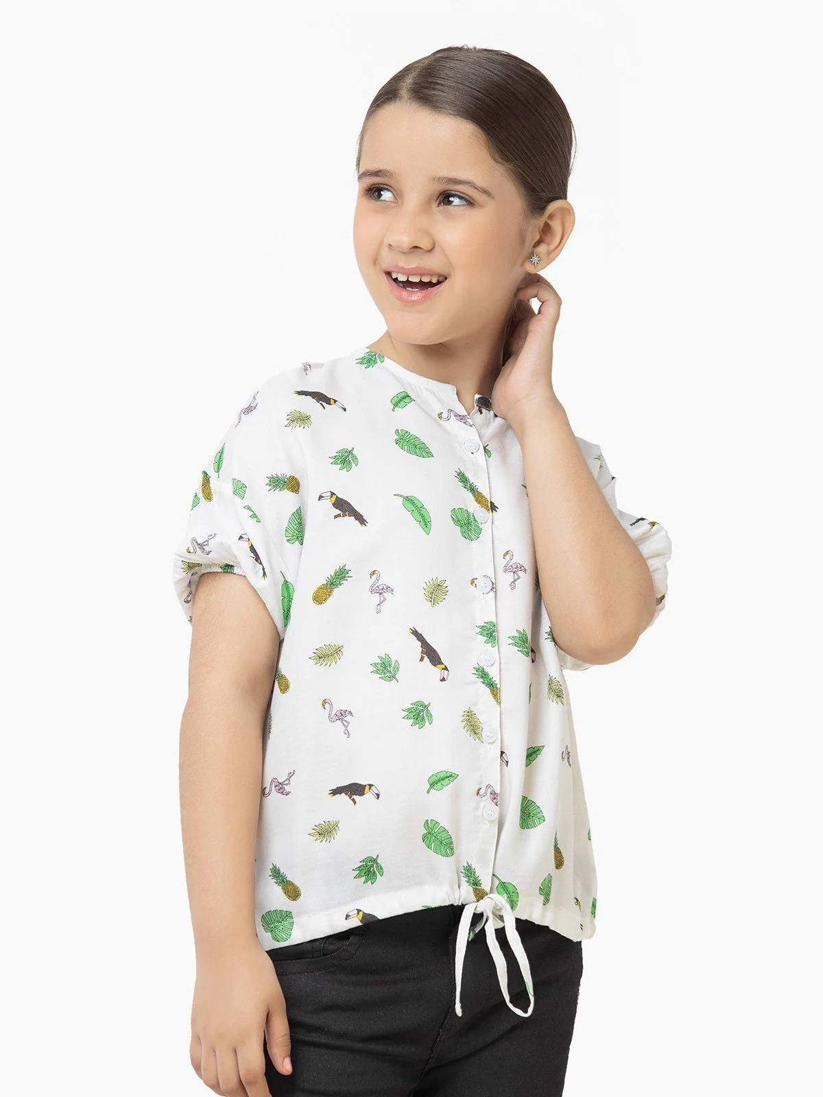Girl's Off White Top - EGTW22-027 - Image 4