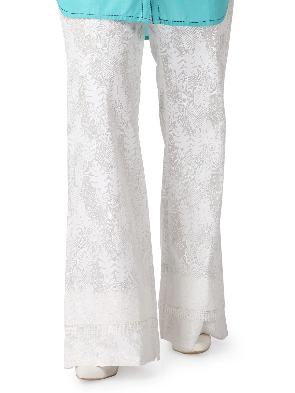 Women's Off White Trouser - ELB19-76173 - Image 2