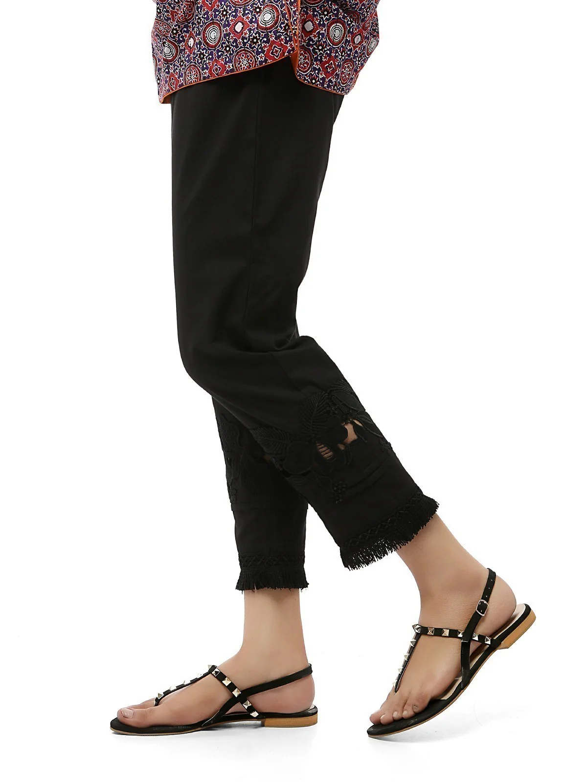 Women's Black Trouser - ELBE19-76196 - Image 3