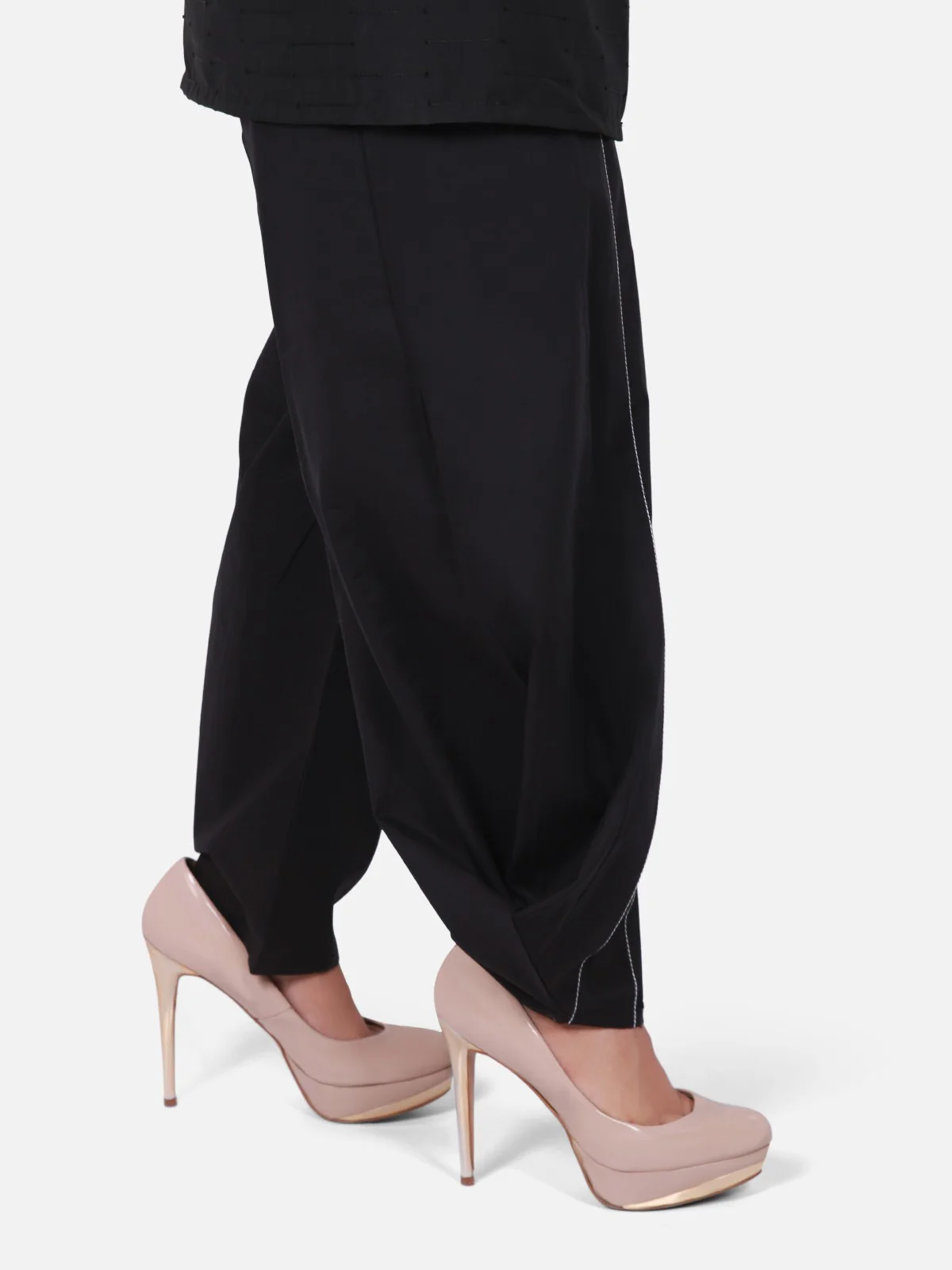 Women's Black Trouser - ELBP18-76161 - Image 2