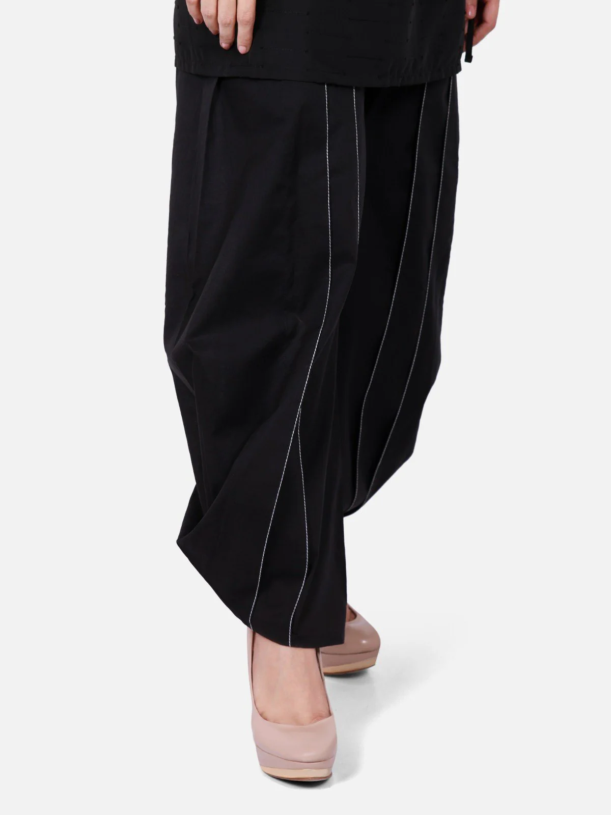 Women's Black Trouser - ELBP18-76161 - Image 3