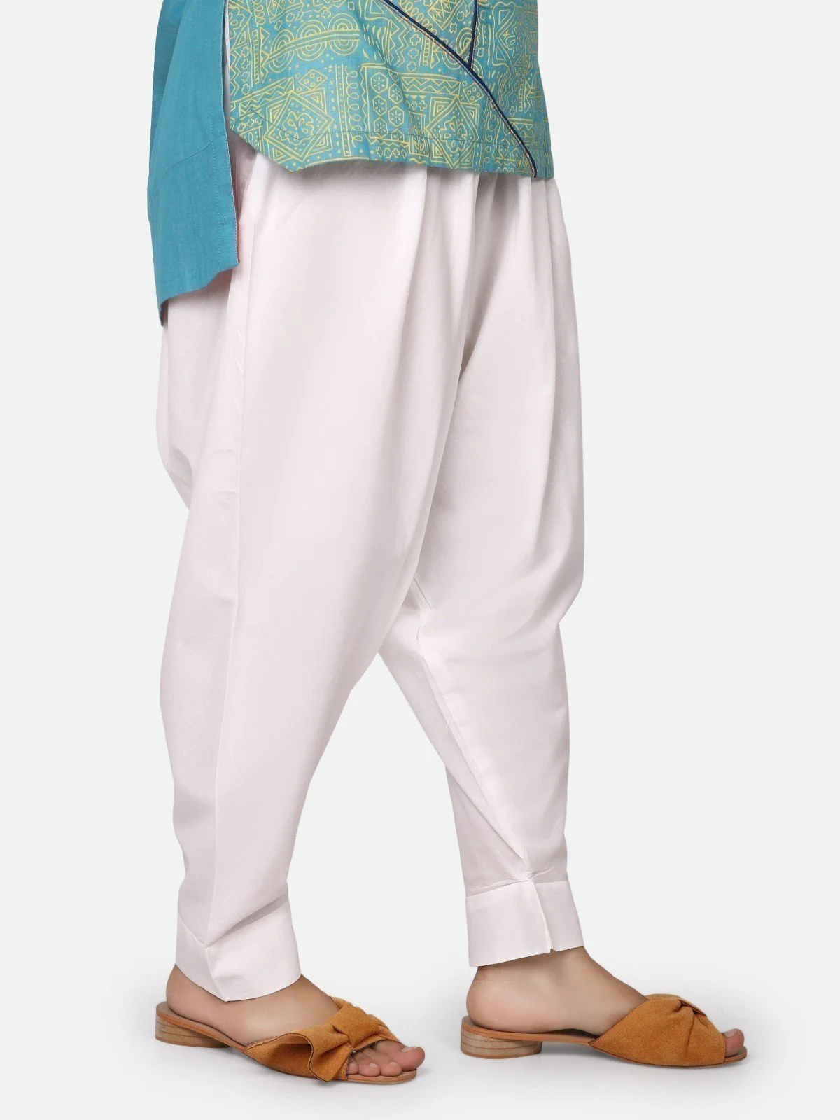 Women's White Trouser - ELBP19-76165 - Image 2