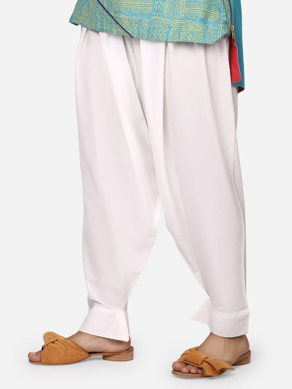 Women's White Trouser - ELBP19-76165 - Image 3