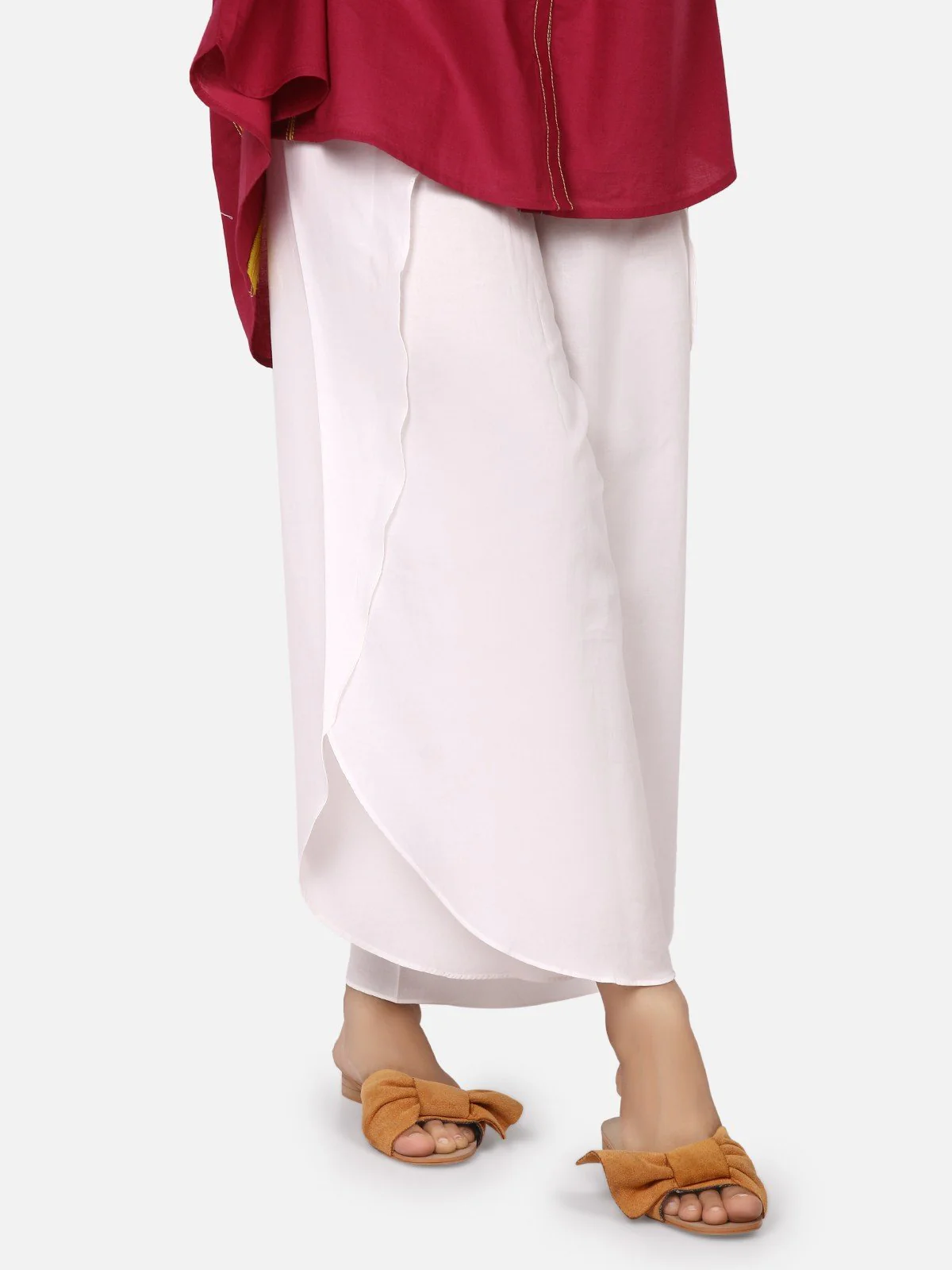 Women's White Trouser - ELBP19-76168 - Image 3