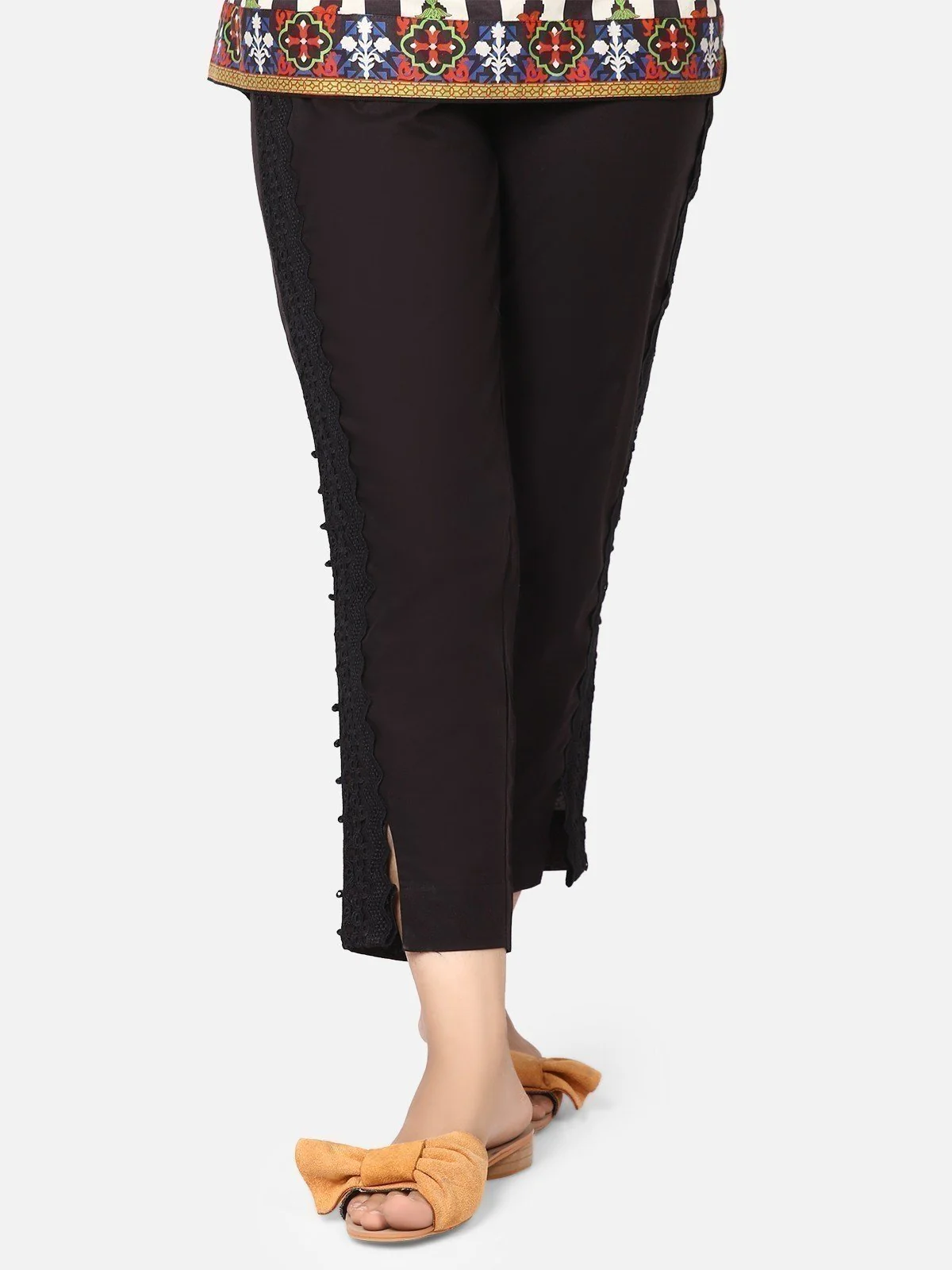Women's Black Trouser - ELBP19-76181 - Image 3