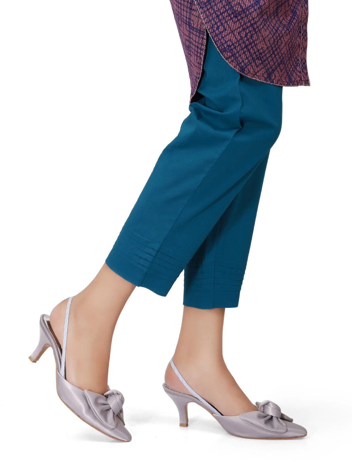 Women's Teal Trouser - ELBP19-76206 - Image 3