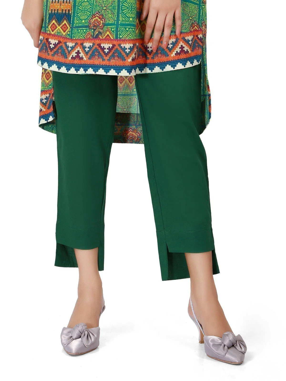 Women's Green Trouser - ELBP19-76209 - Image 4
