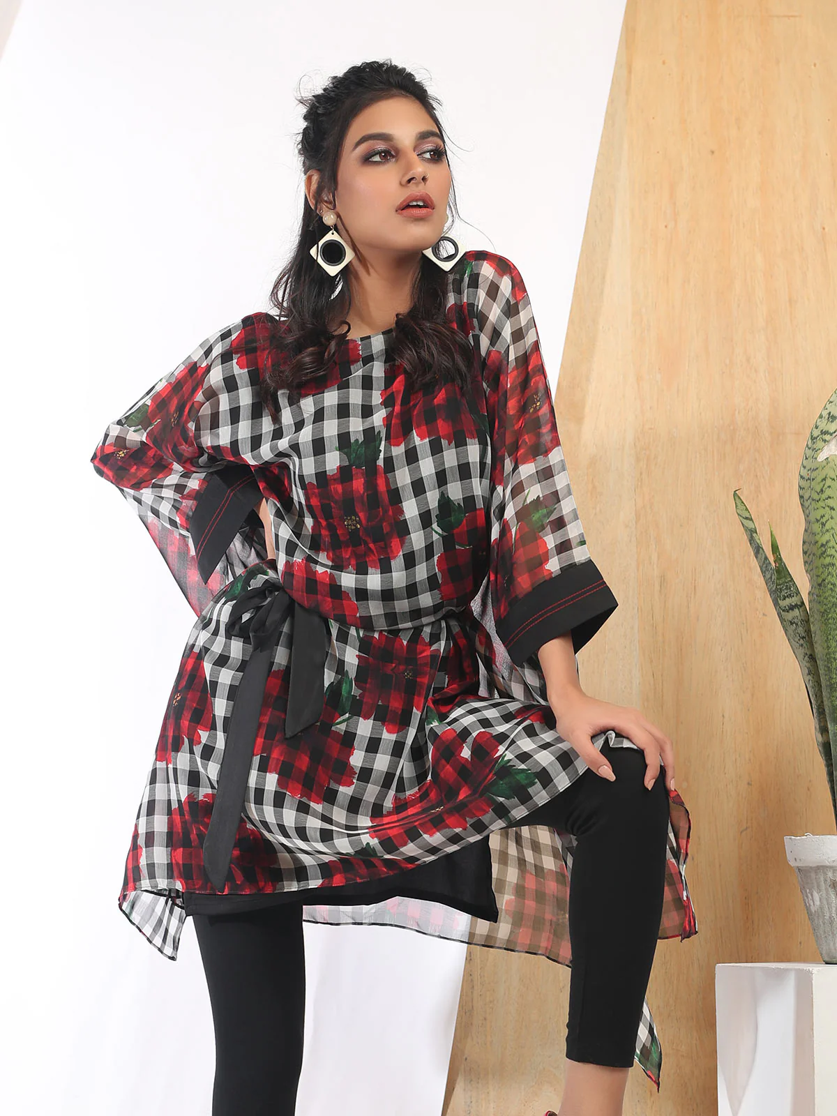 Women's Black Western Top - ELTW18-66632 - Image 2