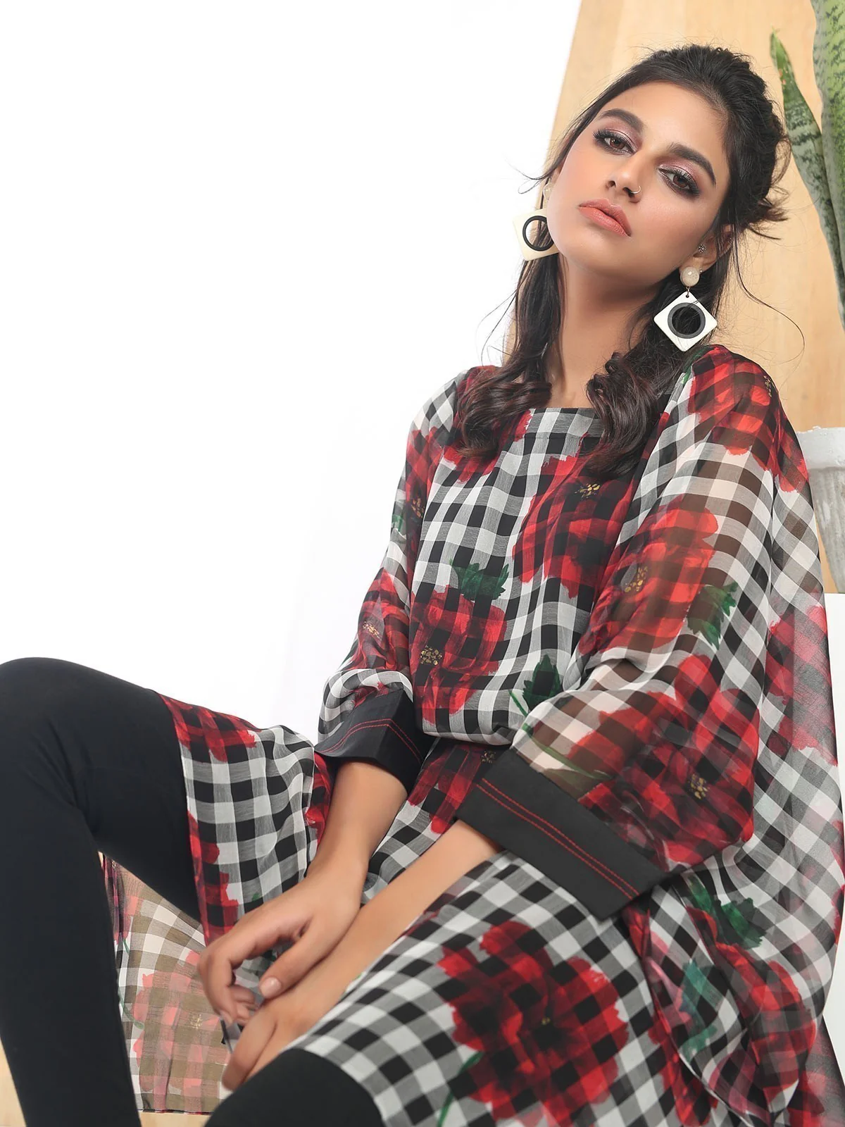 Women's Black Western Top - ELTW18-66632 - Image 3