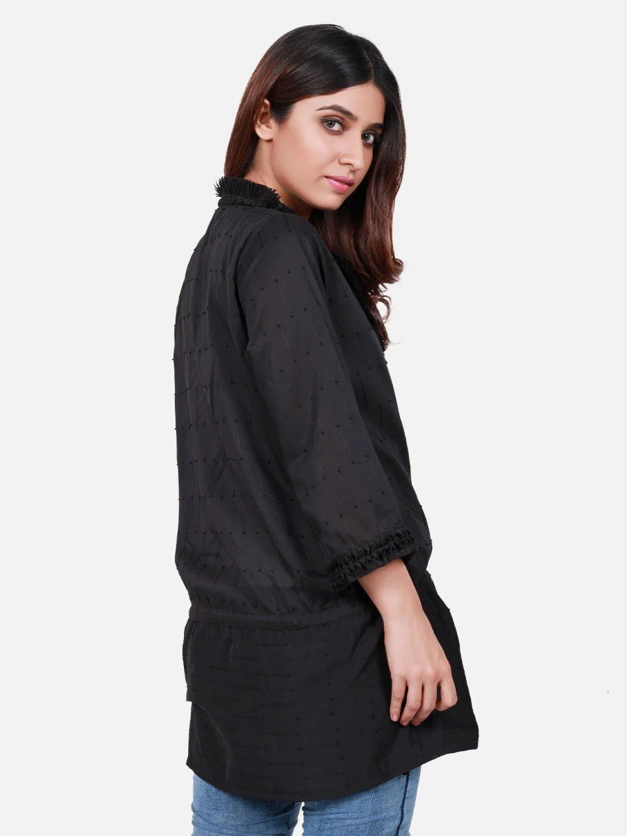 Women's Black Western Top - ELTW18-66637 - Image 3