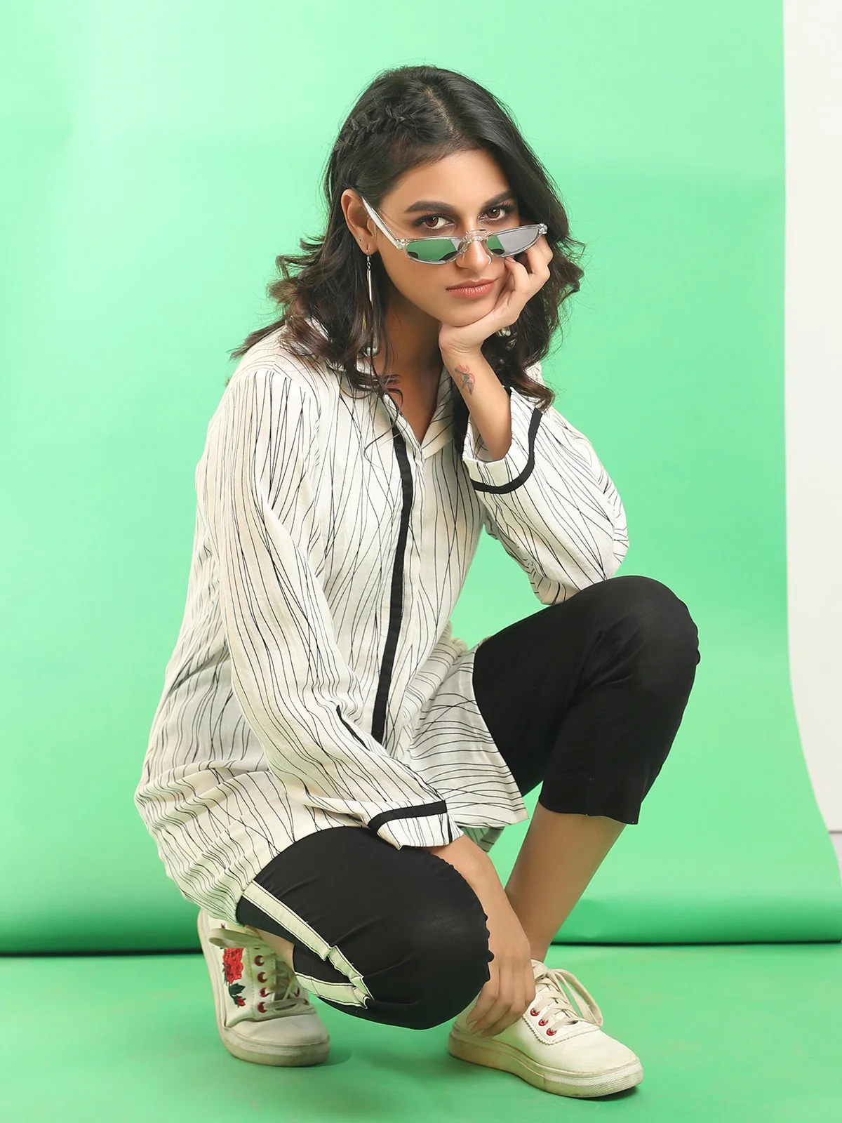 Women's White Western Top - ELTW18-66644 - Image 2