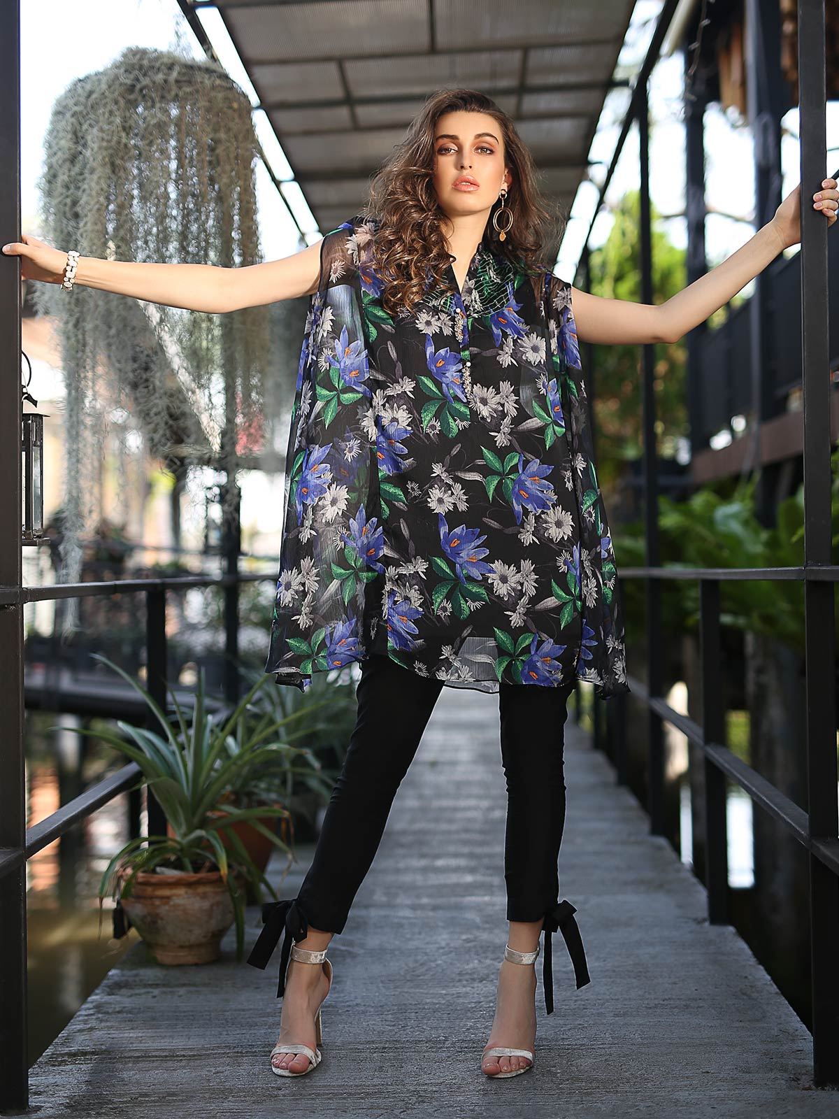 Women's Black Western Top - ELTW19-66680 - Image 3
