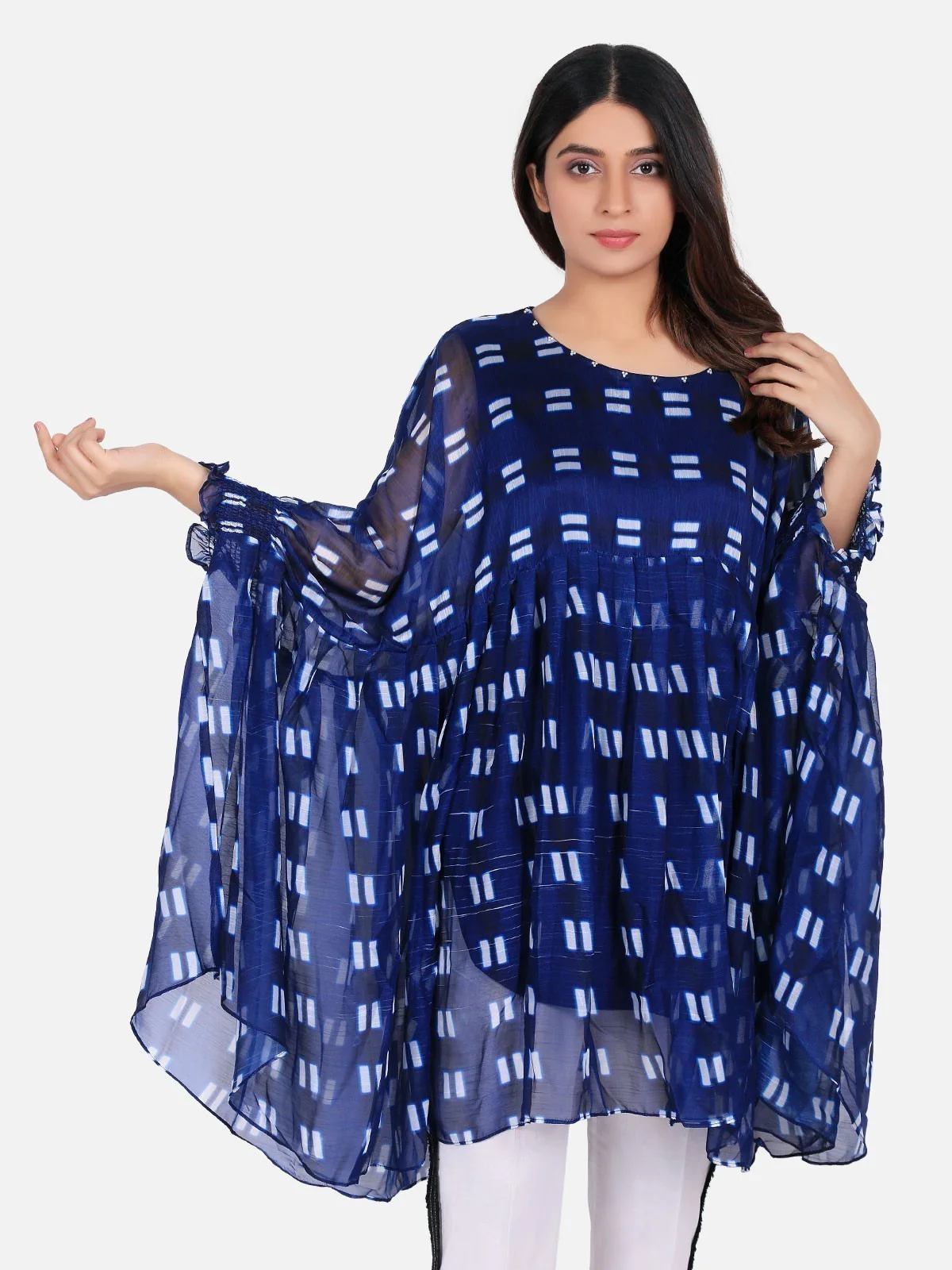 Women's Blue Western Top - ELTW19-66684