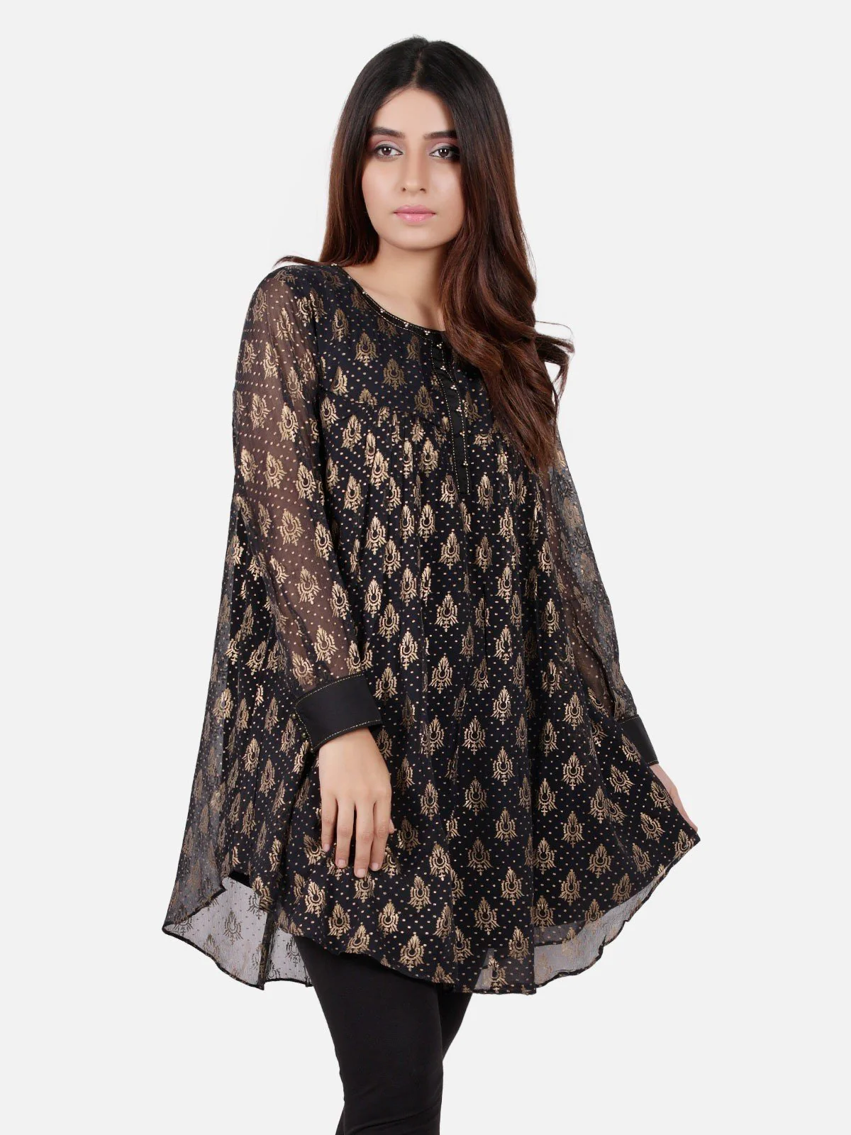 Women's Black Western Top - ELTW19-66699 - Image 2