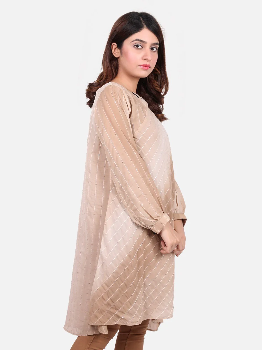 Women's Beige Western Top - ELTWE18-66530 - Image 3