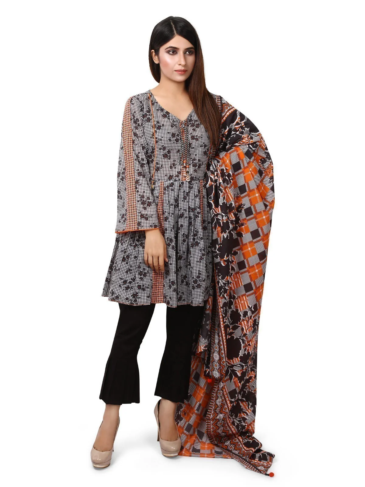 Unstitched Printed Lawn Suit - ELU19A1-19662