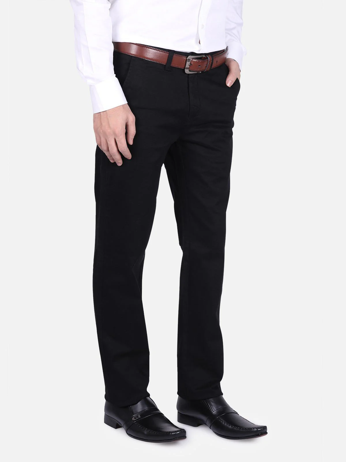Men's Black Chino Pant - EMBCP18-009 - Image 2