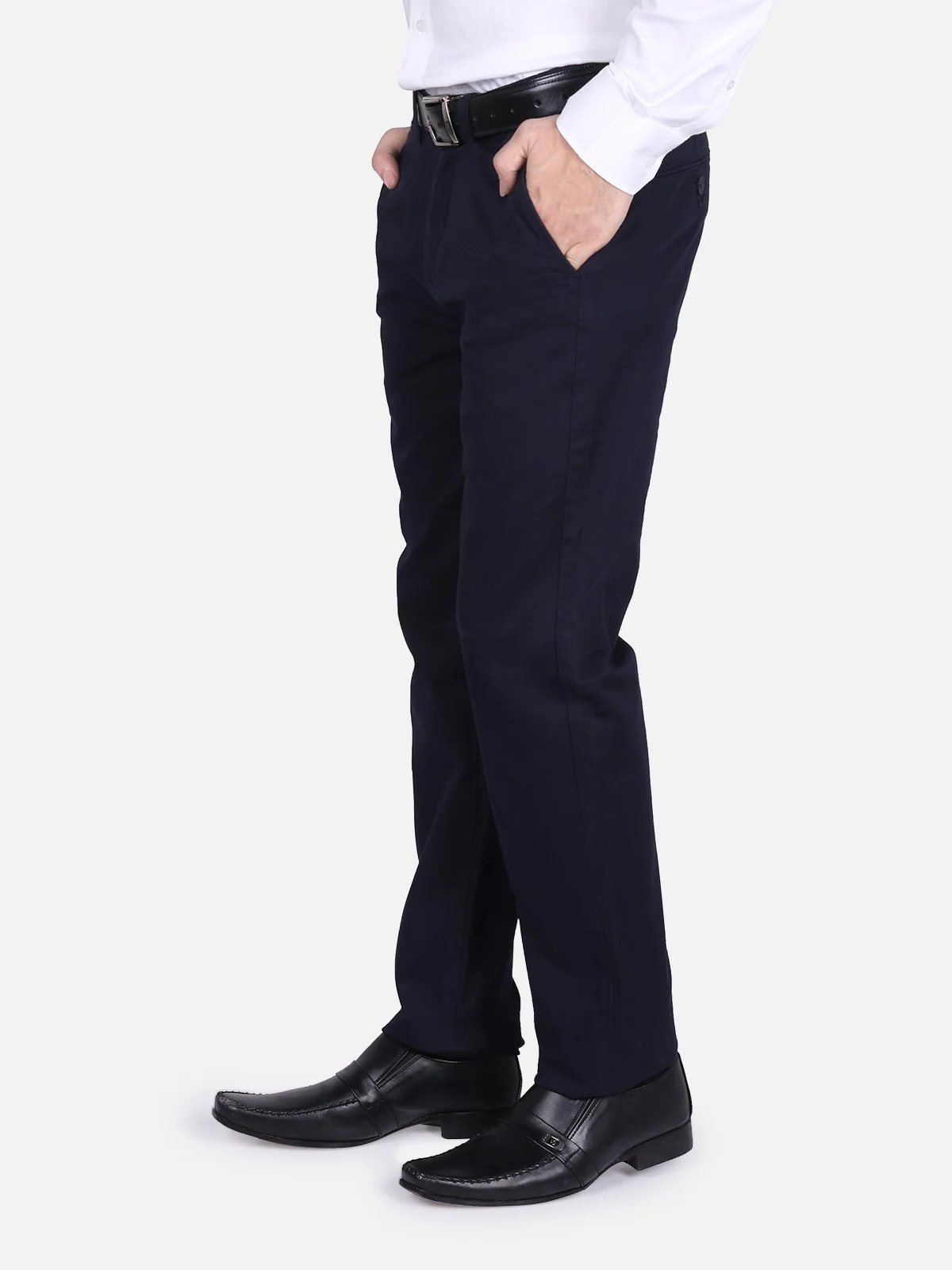 Men's Navy Blue Chino Pant - EMBCP18-010 - Image 2