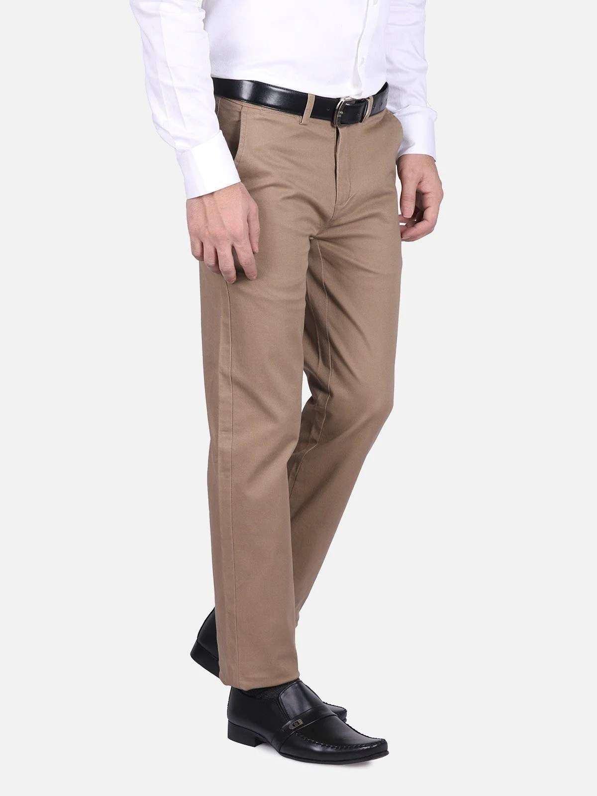 Men's Light Brown Chino Pant - EMBCP18-011 - Image 2