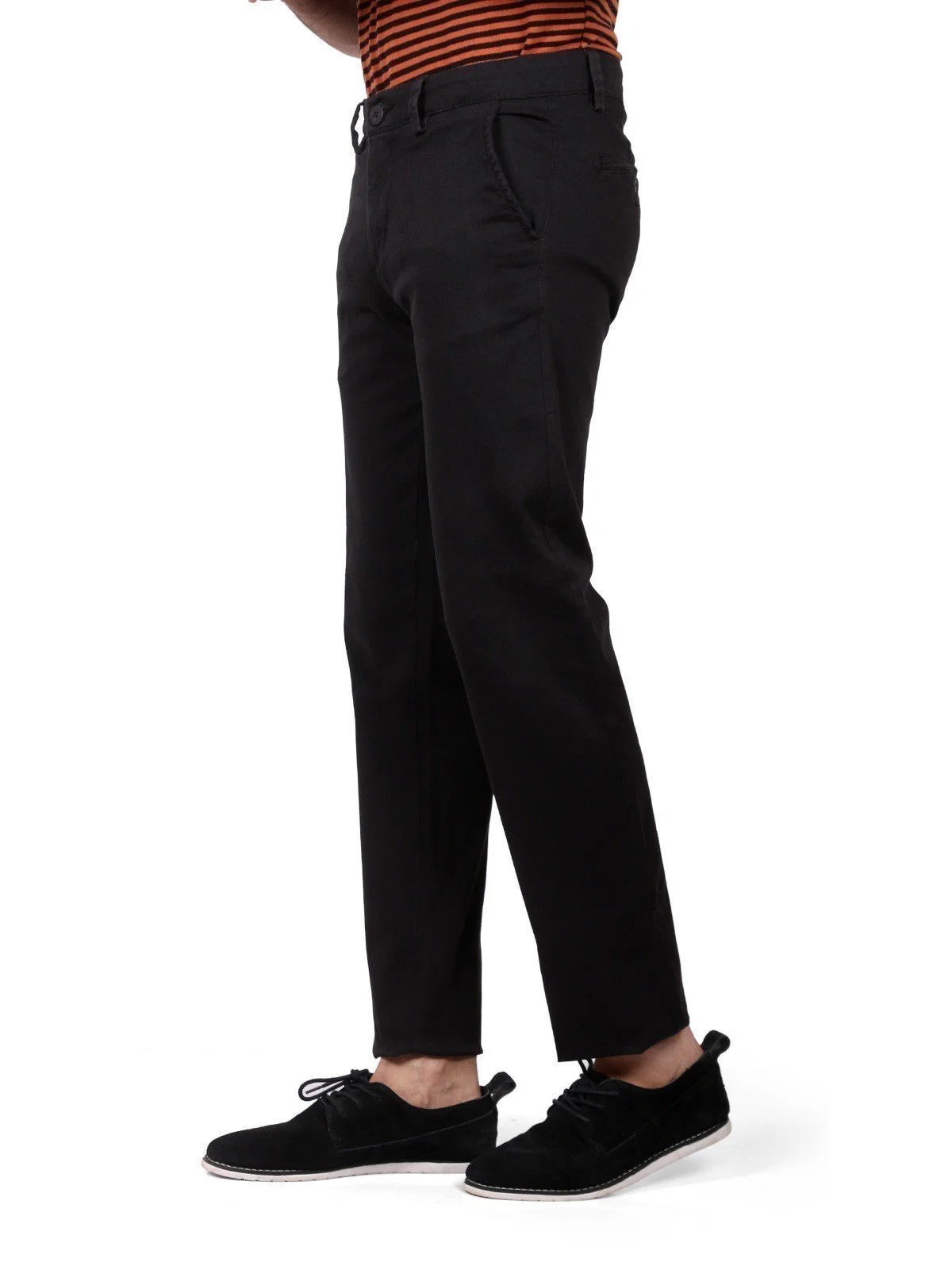 Men's Black Chino Pant - EMBCP19-003 - Image 2