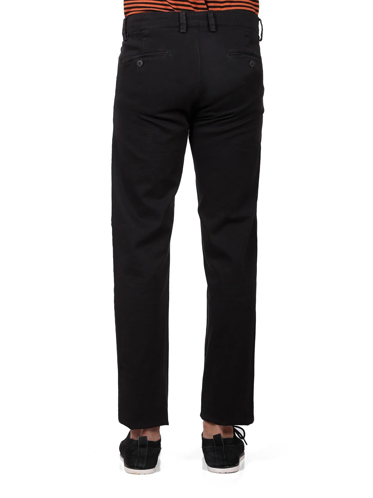 Men's Black Chino Pant - EMBCP19-003 - Image 3