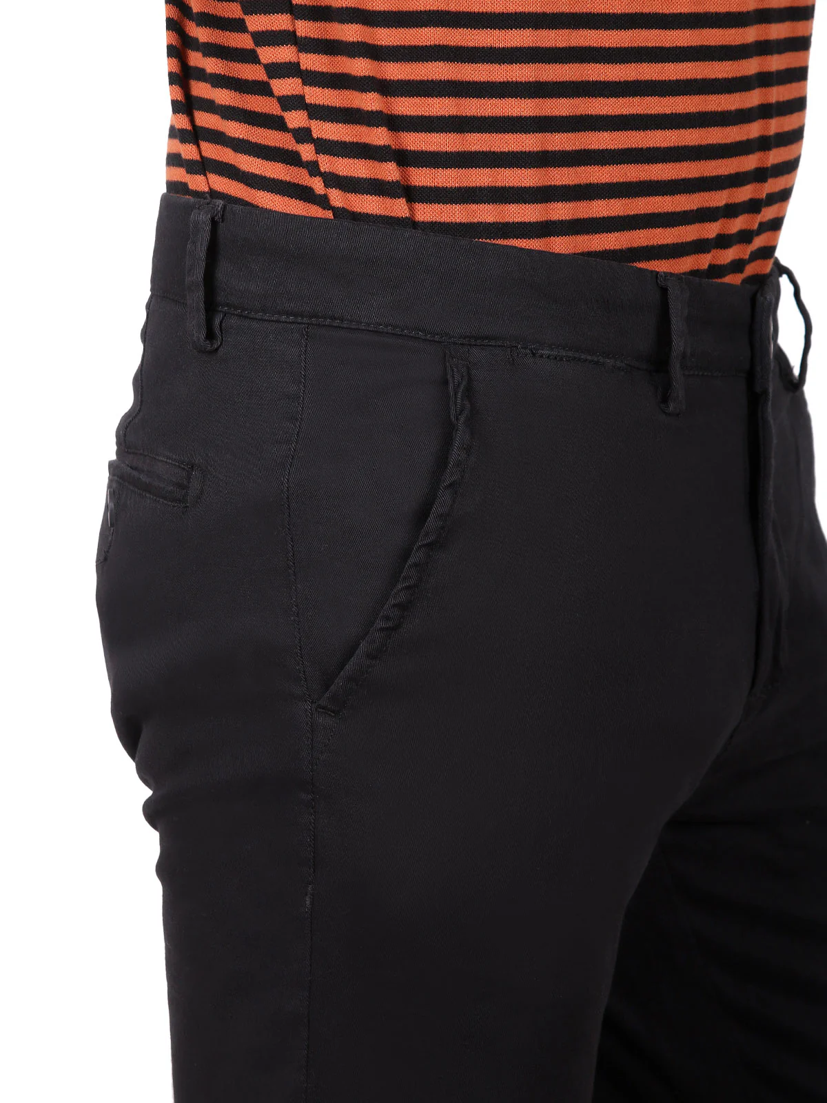 Men's Black Chino Pant - EMBCP19-003 - Image 4