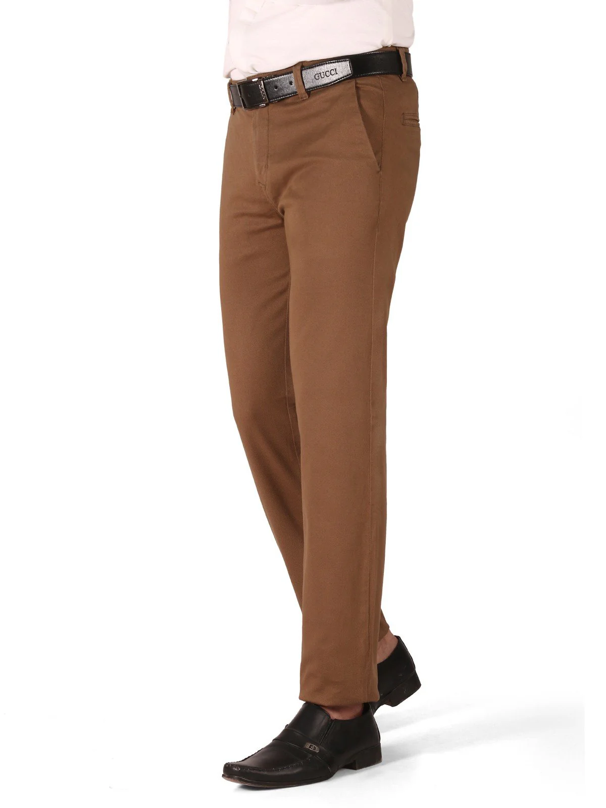 Men's Khaki Chino Pant - EMBCP19-006 - Image 2