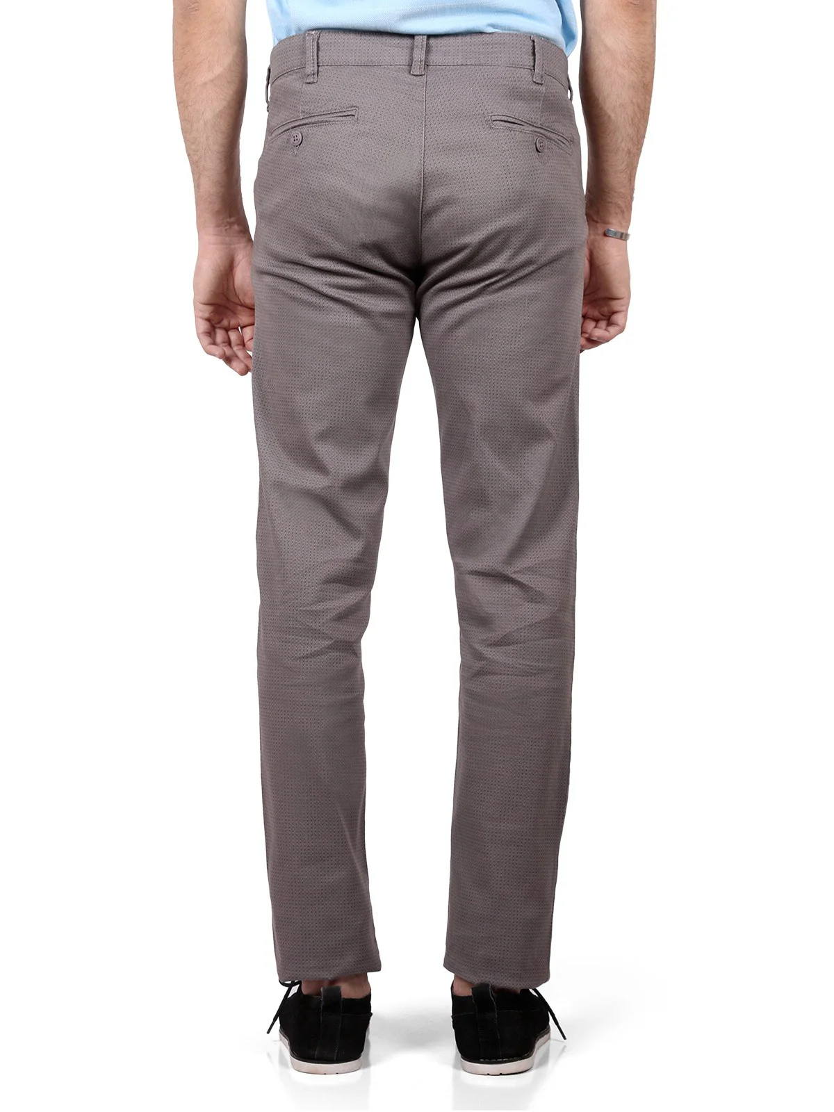 Men's Grey Chino Pant - EMBCP19-011 - Image 3