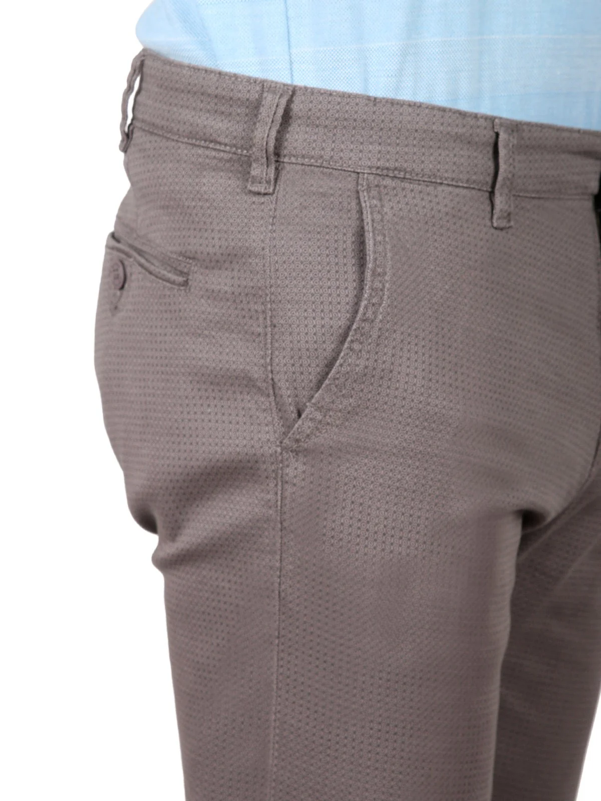 Men's Grey Chino Pant - EMBCP19-011 - Image 4