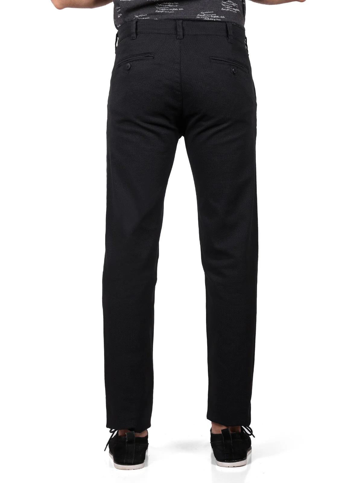 Men's Charcoal Chino Pant - EMBCP19-013 - Image 3