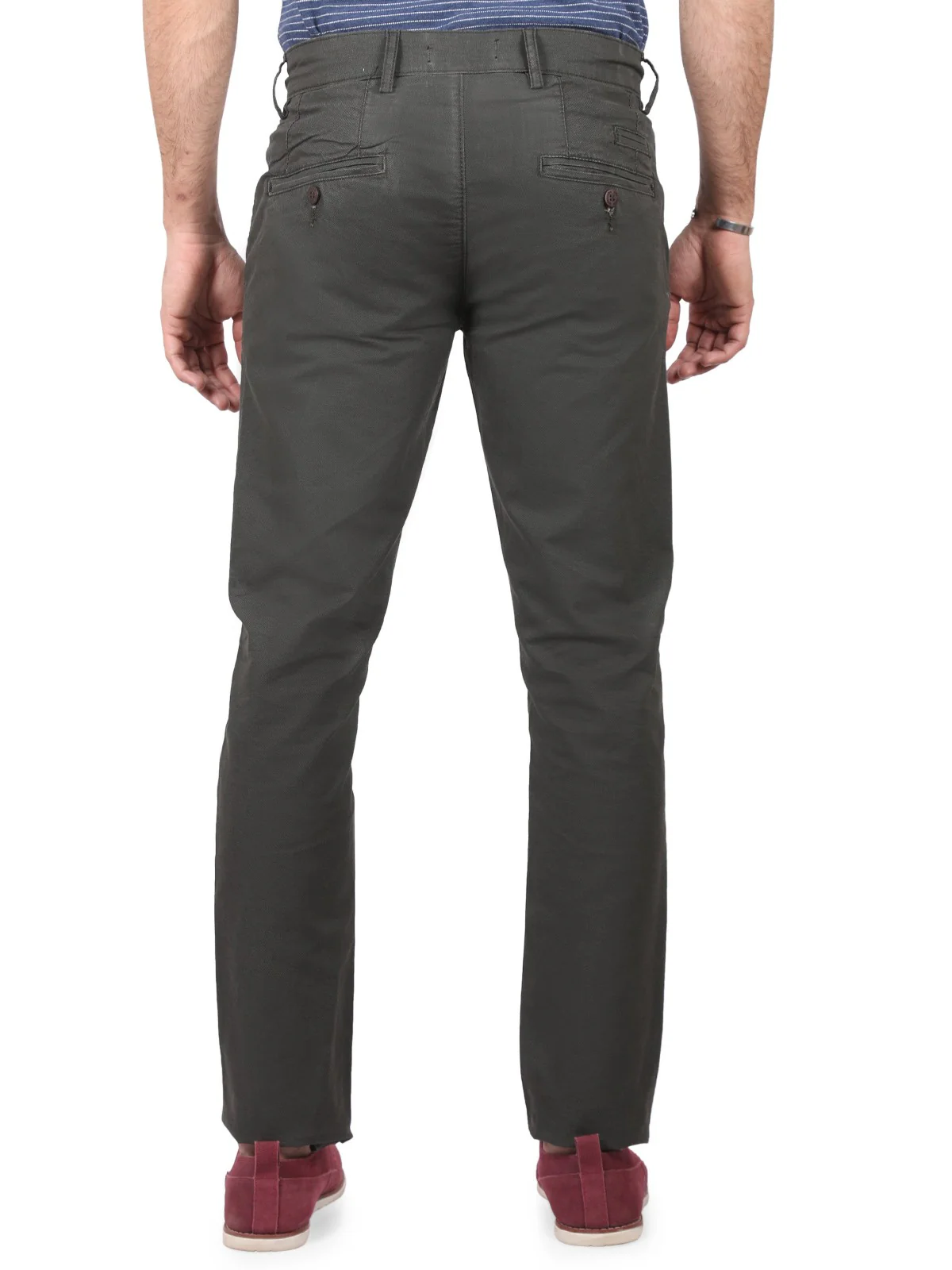 Men's Kai Green Chino Pant - EMBCP19-015 - Image 3