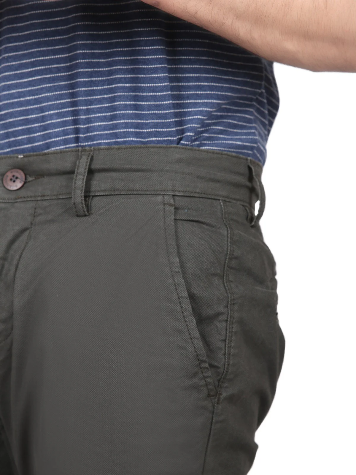 Men's Kai Green Chino Pant - EMBCP19-015 - Image 4