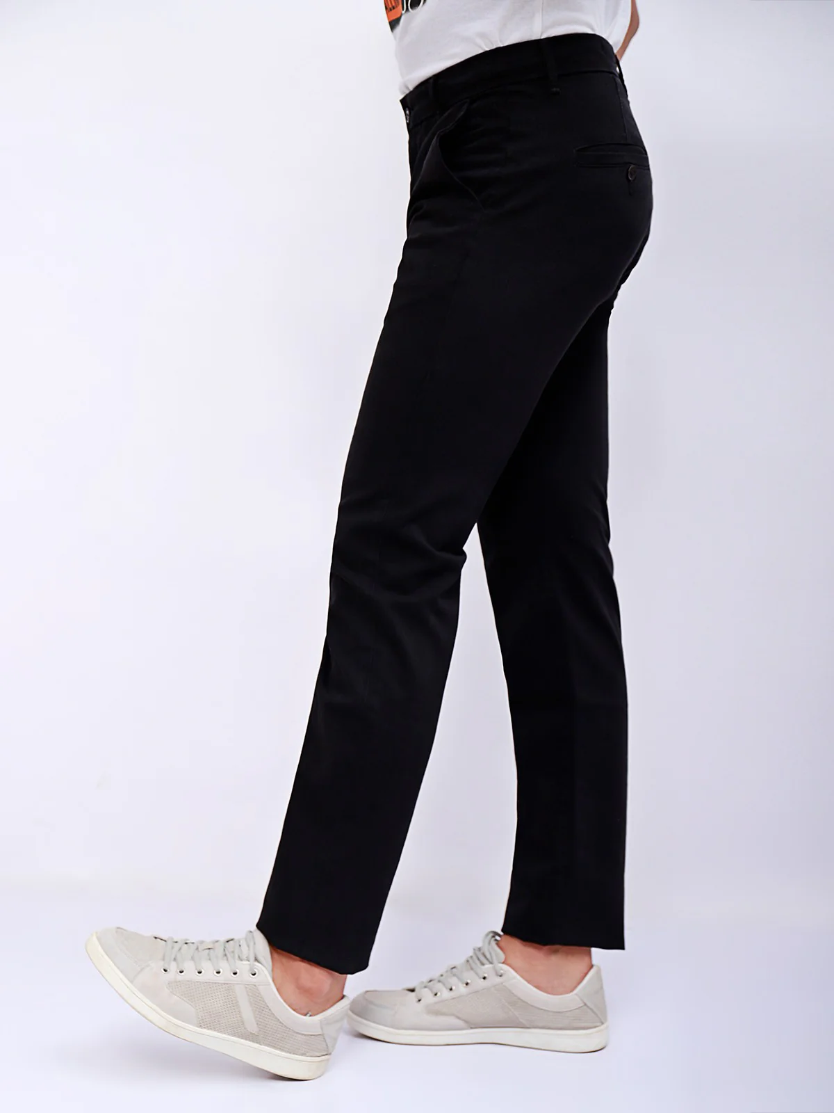 Men's Black Chino Pant - EMBCP20-001 - Image 2