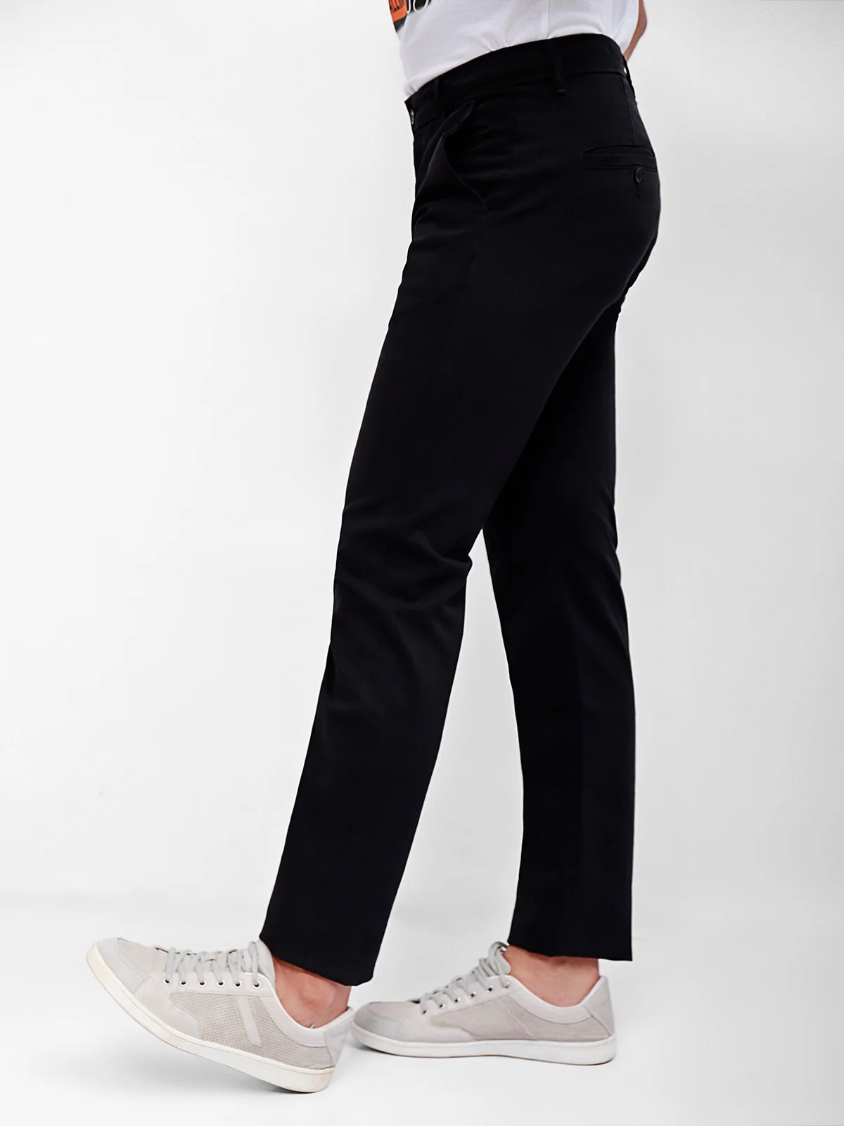 Men's Black Chino Pant - EMBCP20-001 - Image 5