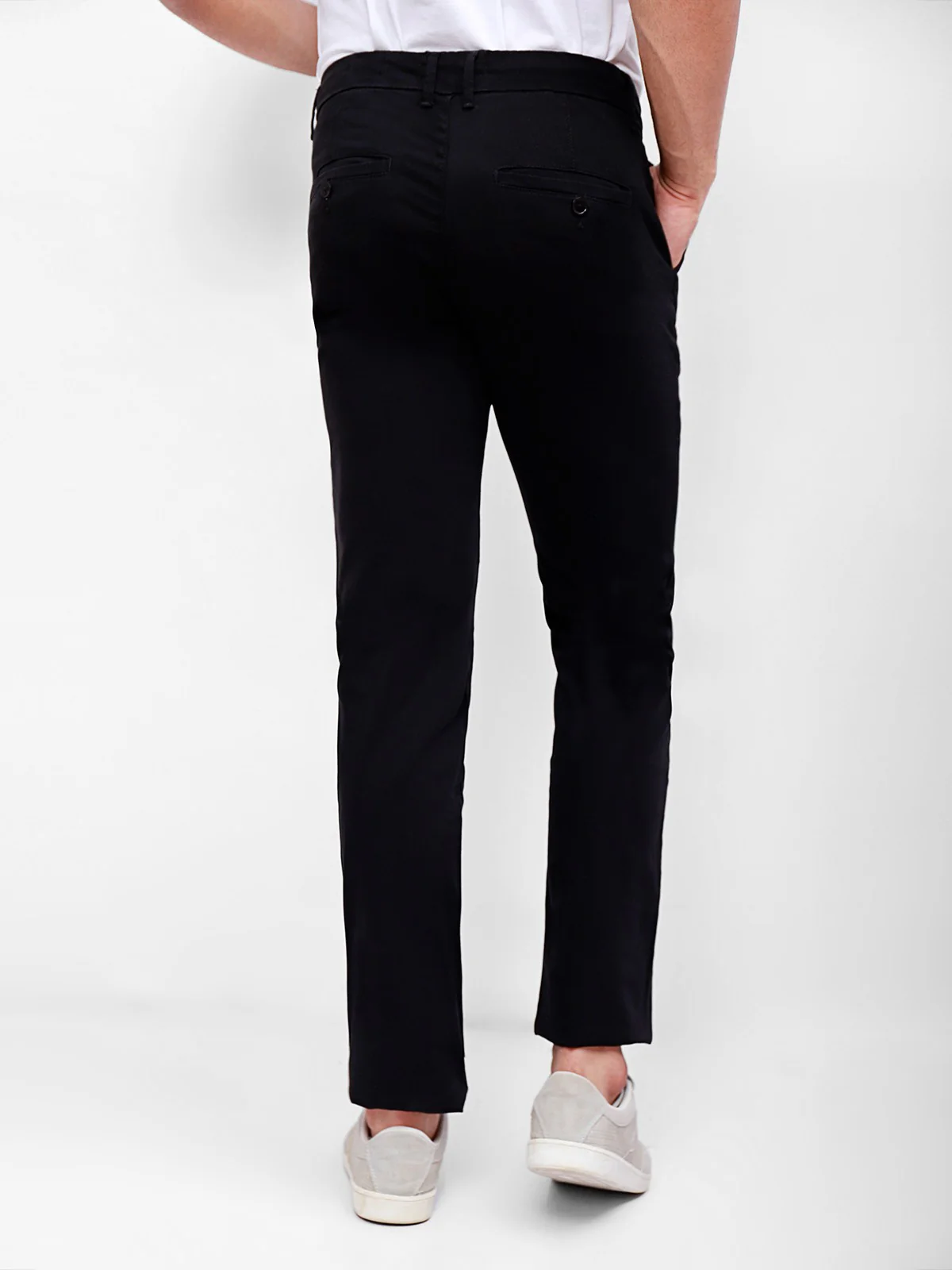 Men's Black Chino Pant - EMBCP20-001 - Image 6