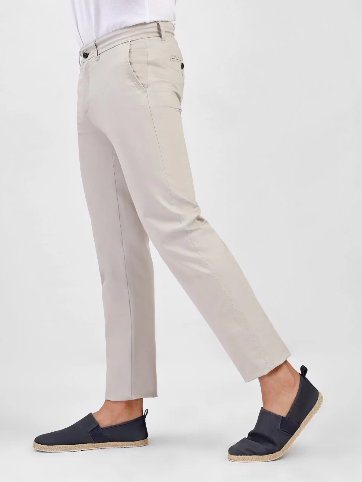Men's Light Beige Chino Pant - EMBCP20-013 - Image 5