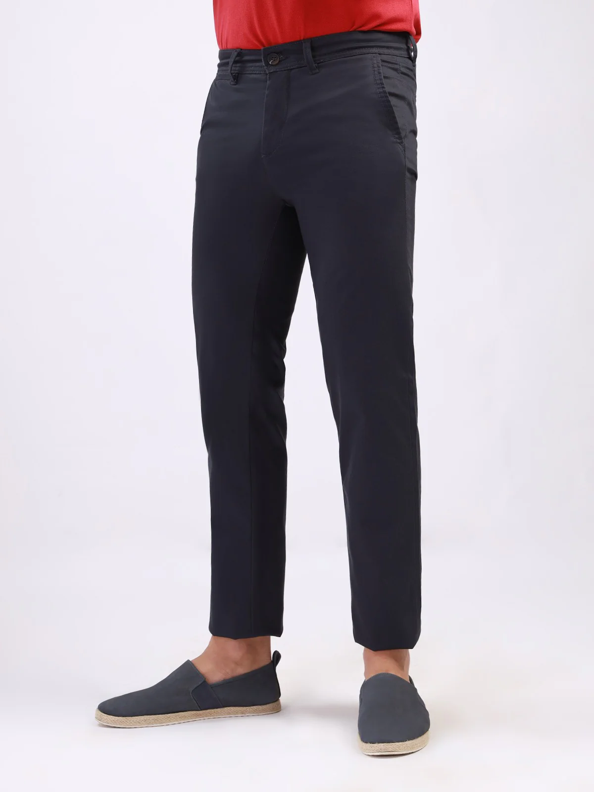 Men's Dark Navy Chino Pant - EMBCP20-014 - Image 4
