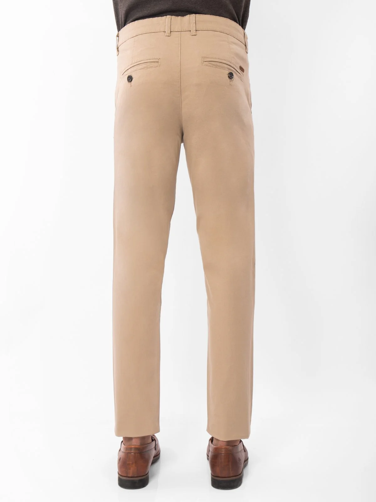 Men's Mid Khaki Chino Pant - EMBCP21-001 - Image 3