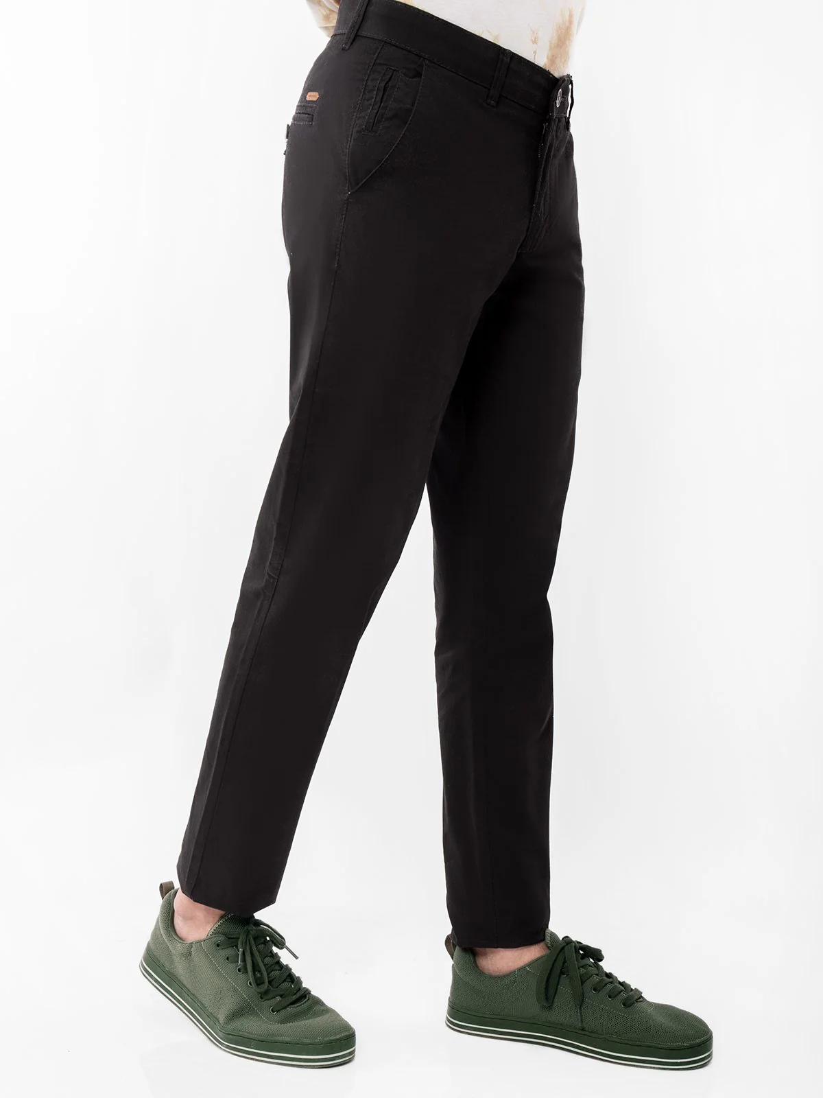 Men's Dark Charcoal Chino Pant - EMBCP21-002 - Image 2