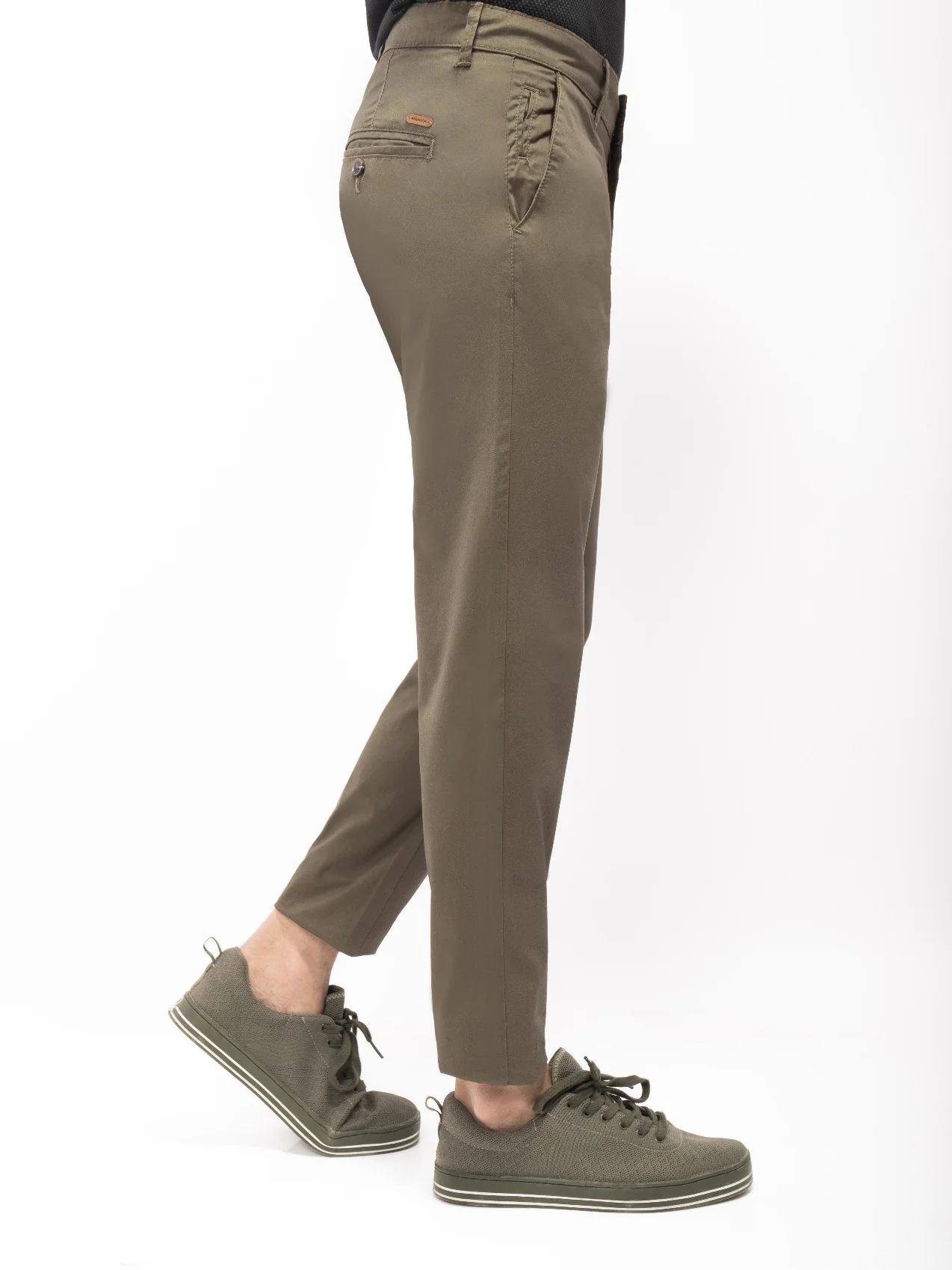 Men's Olive Chino Pant - EMBCP21-003 - Image 2