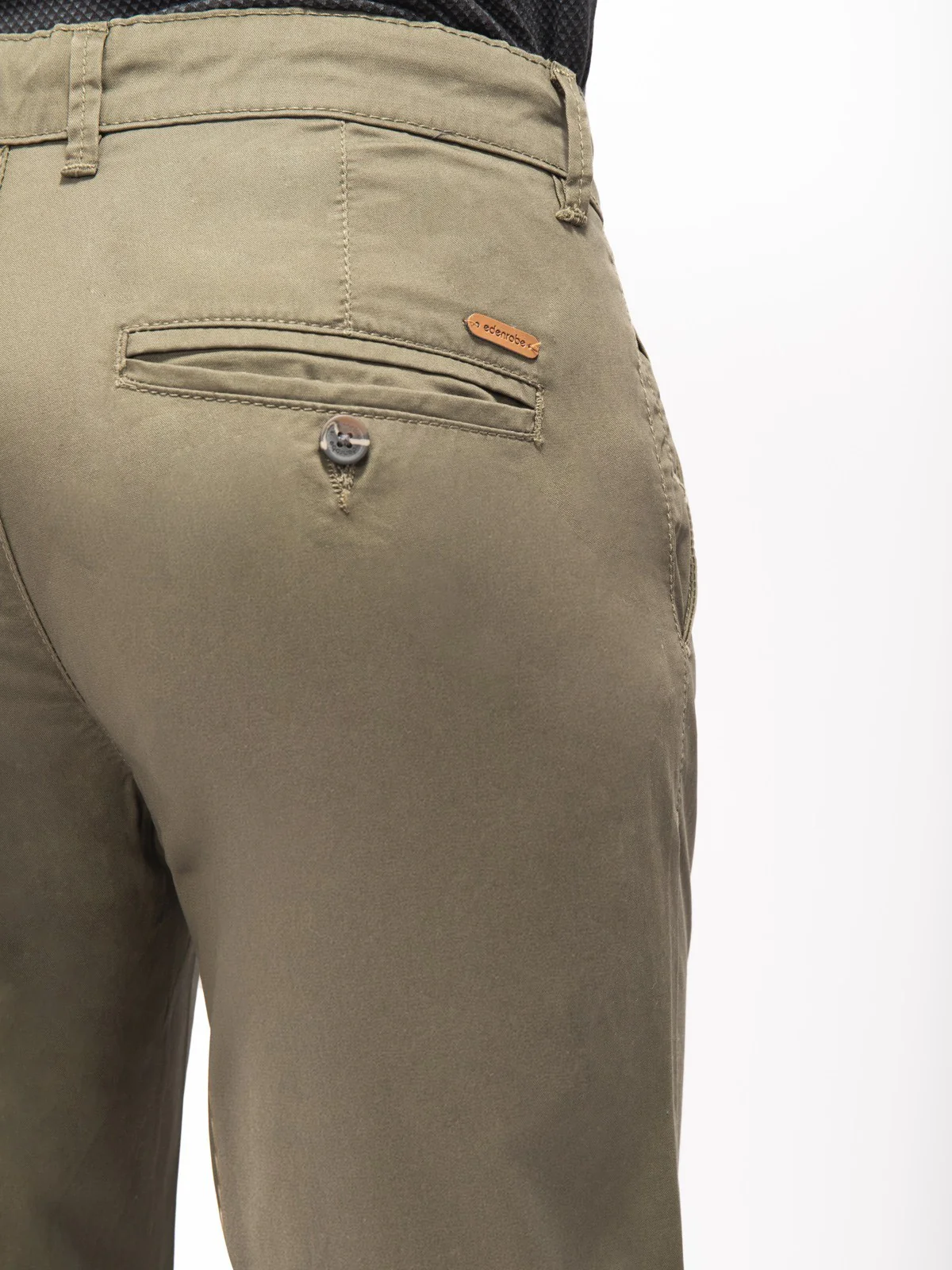 Men's Olive Chino Pant - EMBCP21-003 - Image 4