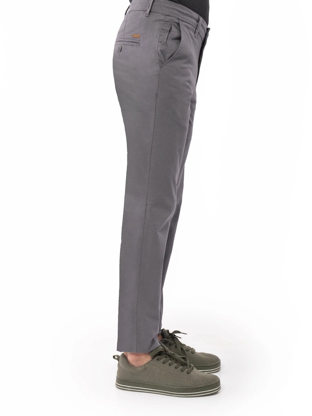 Men's Teal Grey Chino Pant - EMBCP21-004 - Image 2