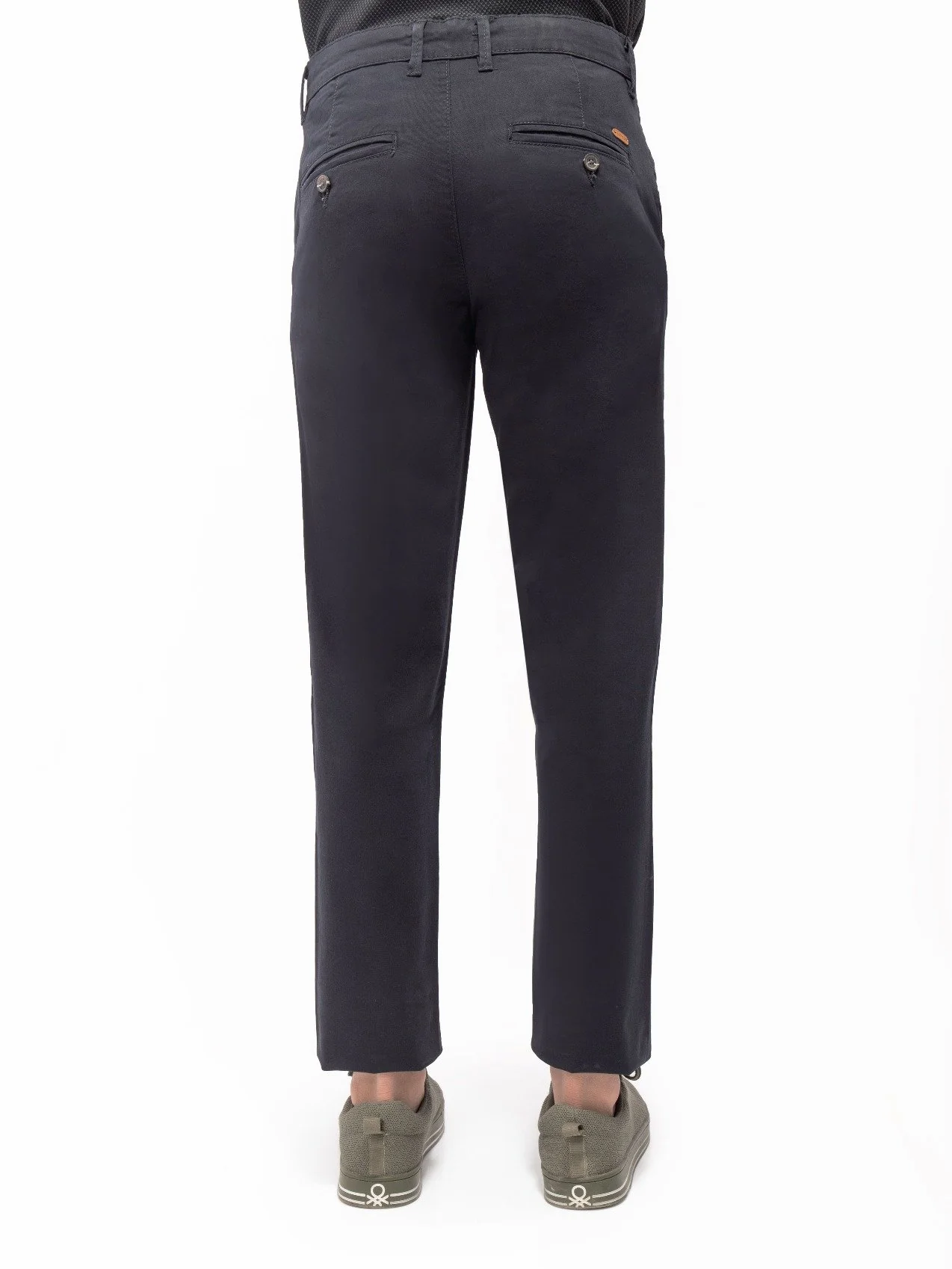 Men's Mid Navy Chino Pant - EMBCP21-005 - Image 3