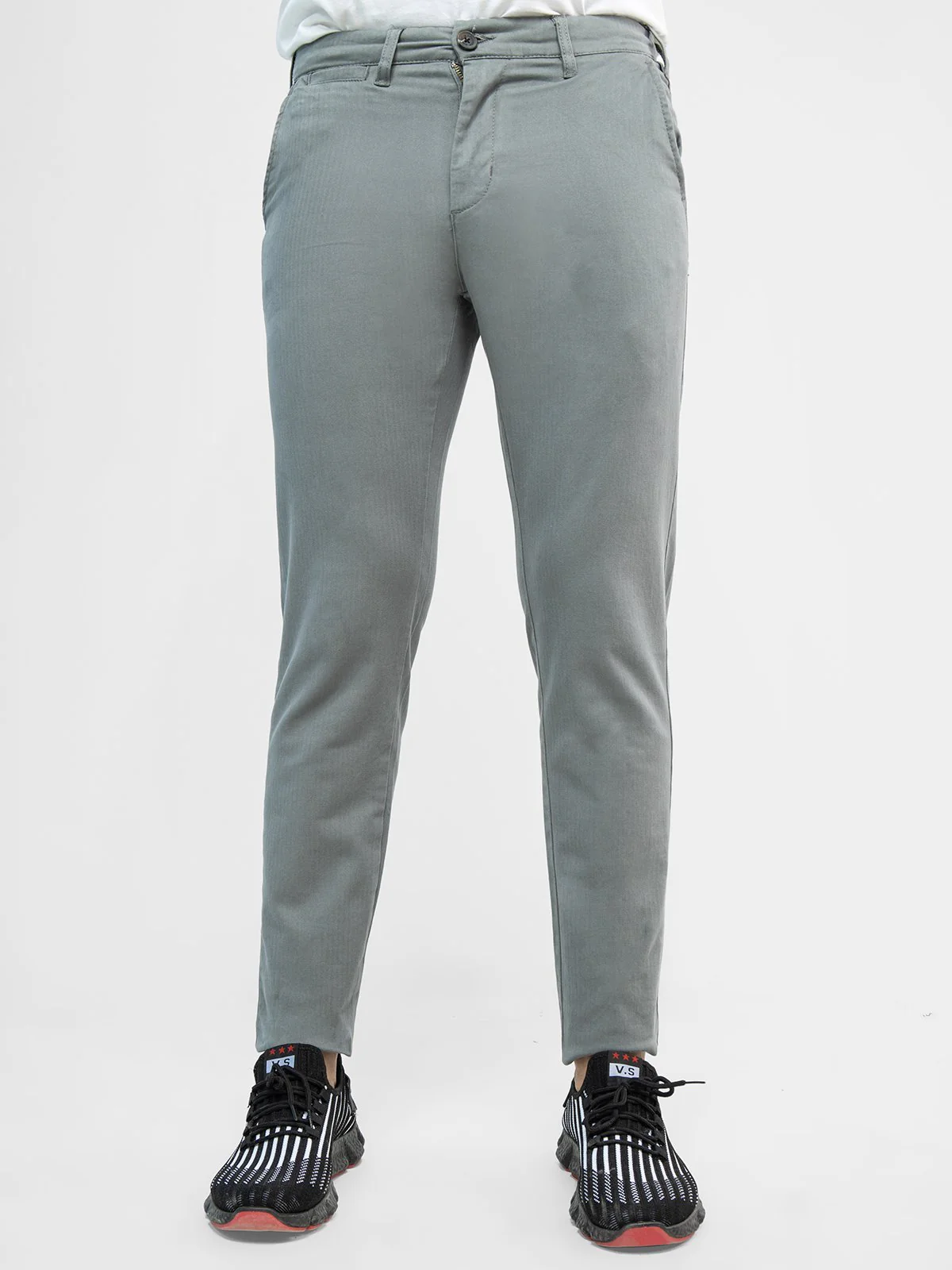 Men's Grey Chino Pant - EMBCP21-009 - Image 5