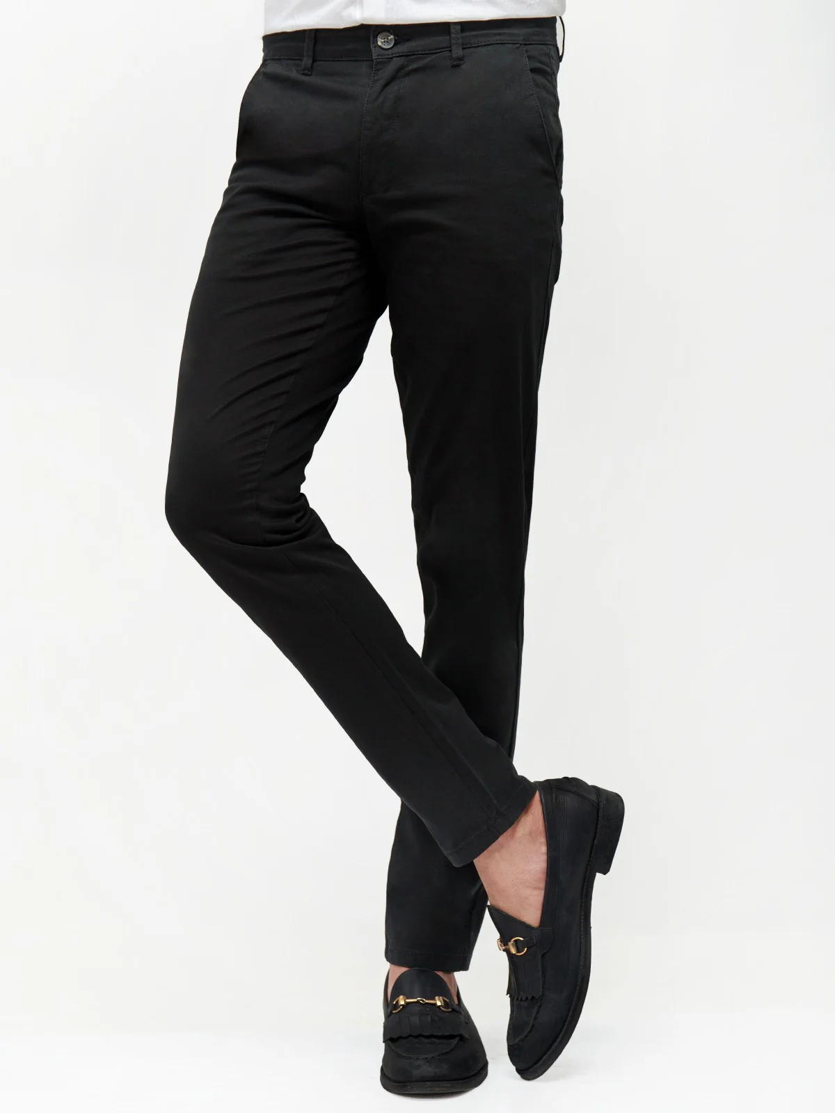 Men's Black Chino Pant - EMBCP21-017 - Image 6