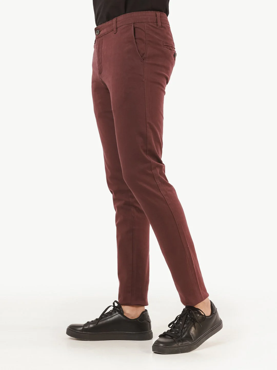 Men's Maroon Chino Pant - EMBCP22-004 - Image 2